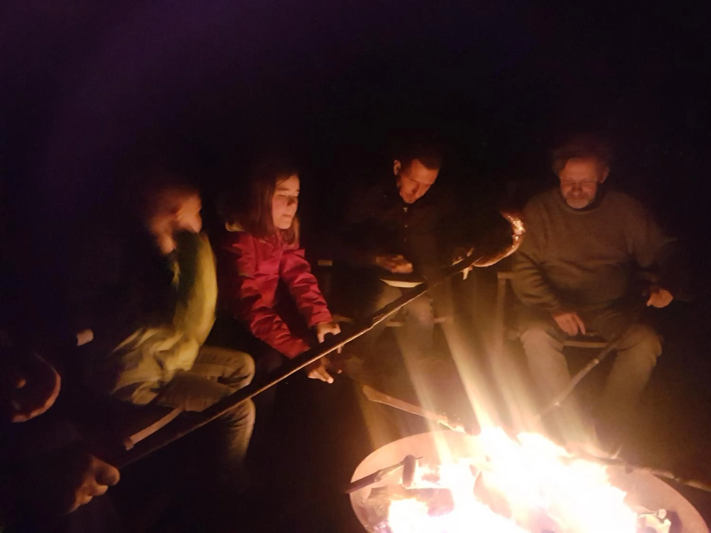 group of guests in Rosindell cottage