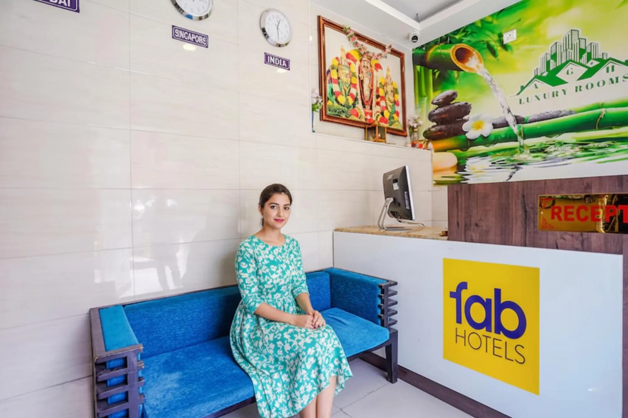 Lobby or reception in FabExpress Arunachala Guest House