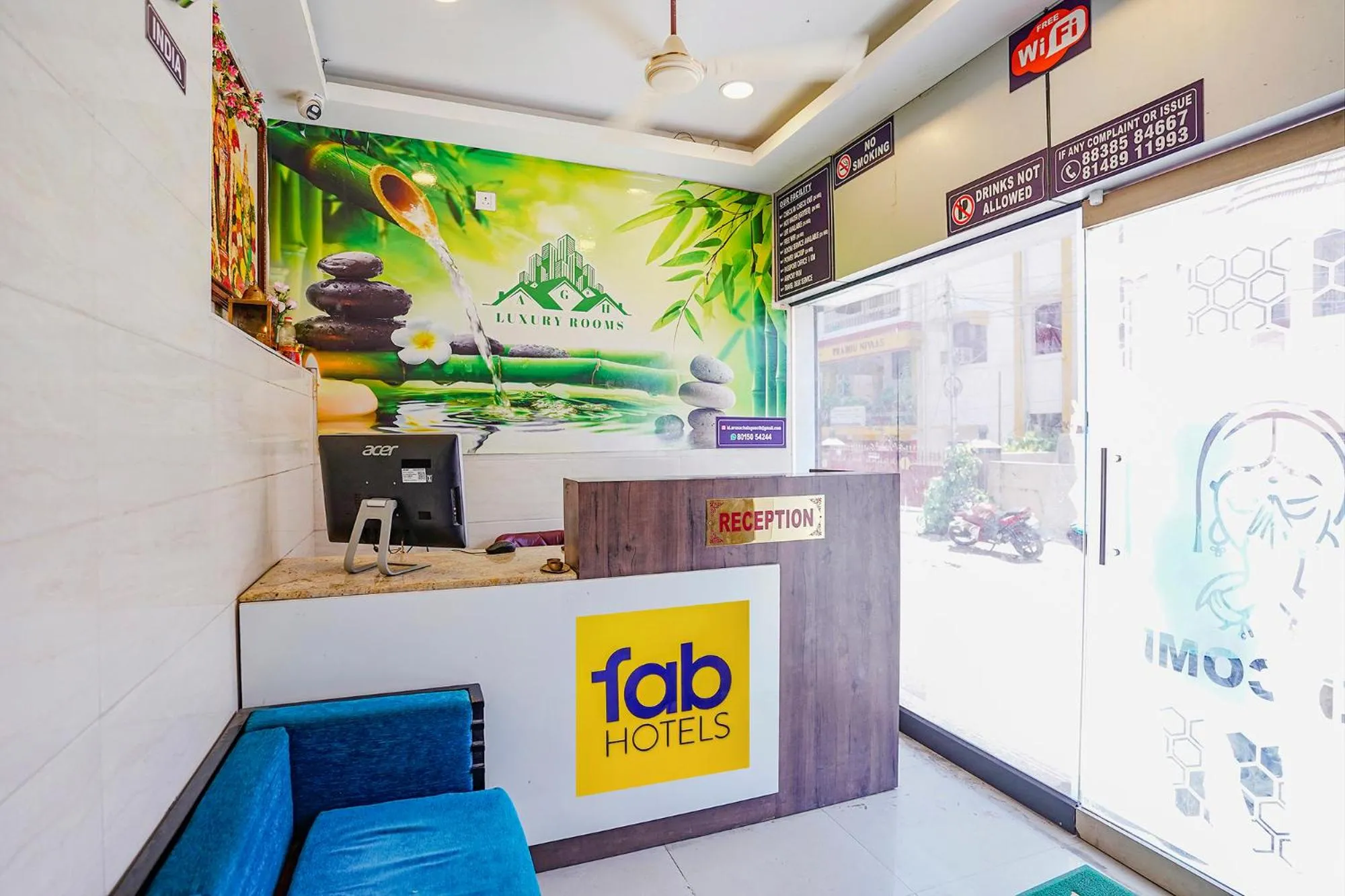 Lobby or reception in FabExpress Arunachala Guest House