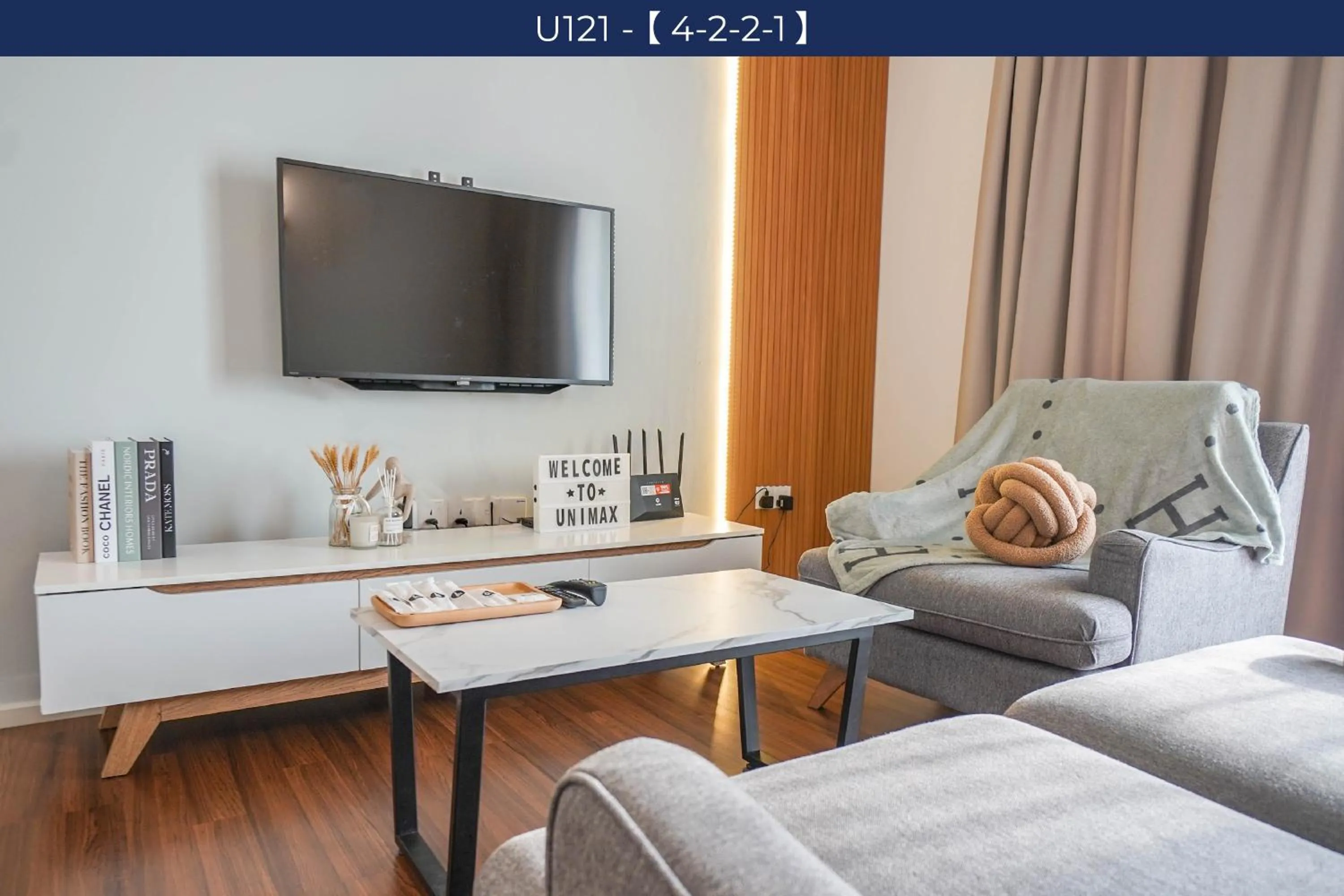 Living room in UNA Sunway Velocity Kuala Lumpur by Unimax