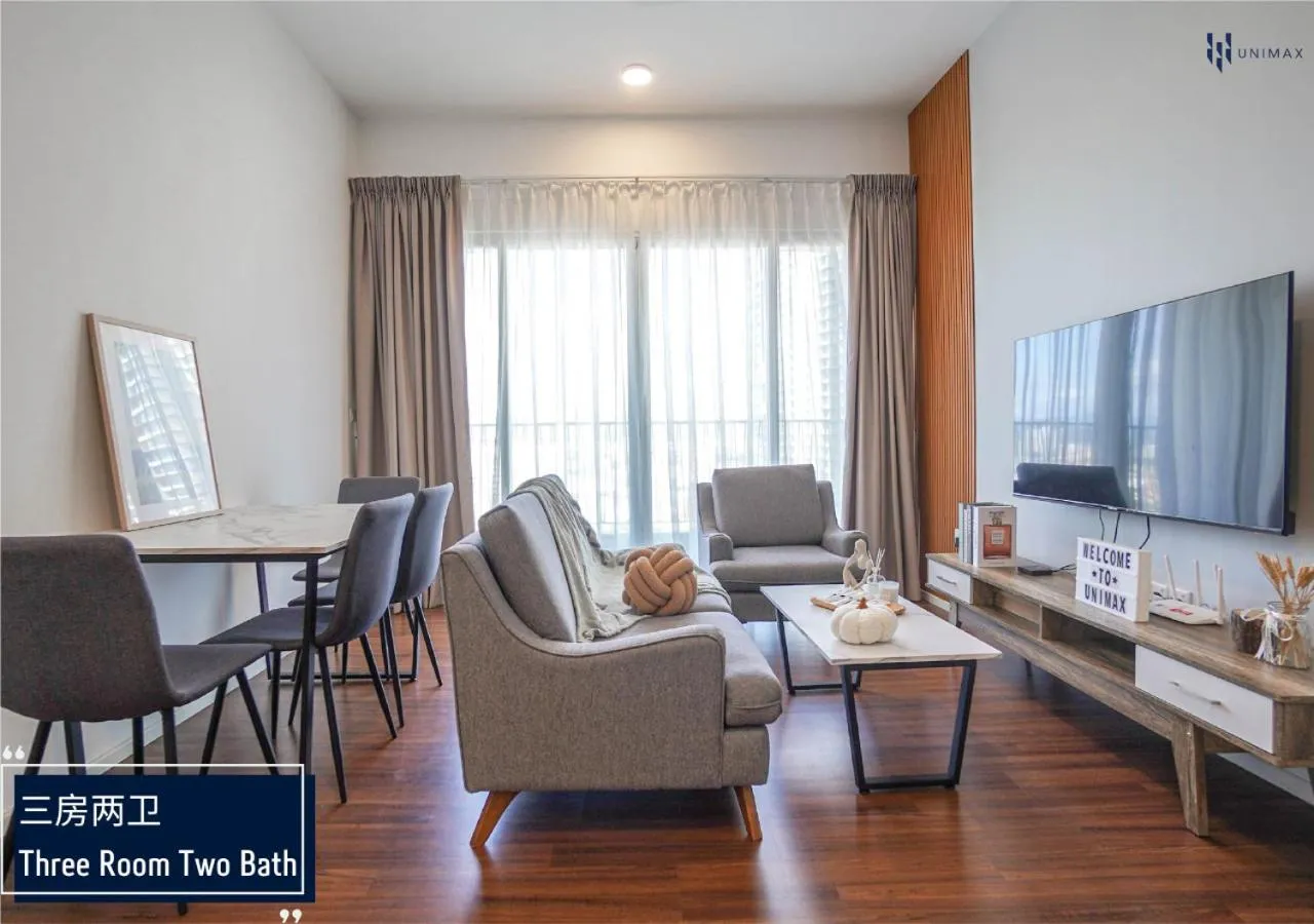 Living room in UNA Sunway Velocity Kuala Lumpur by Unimax