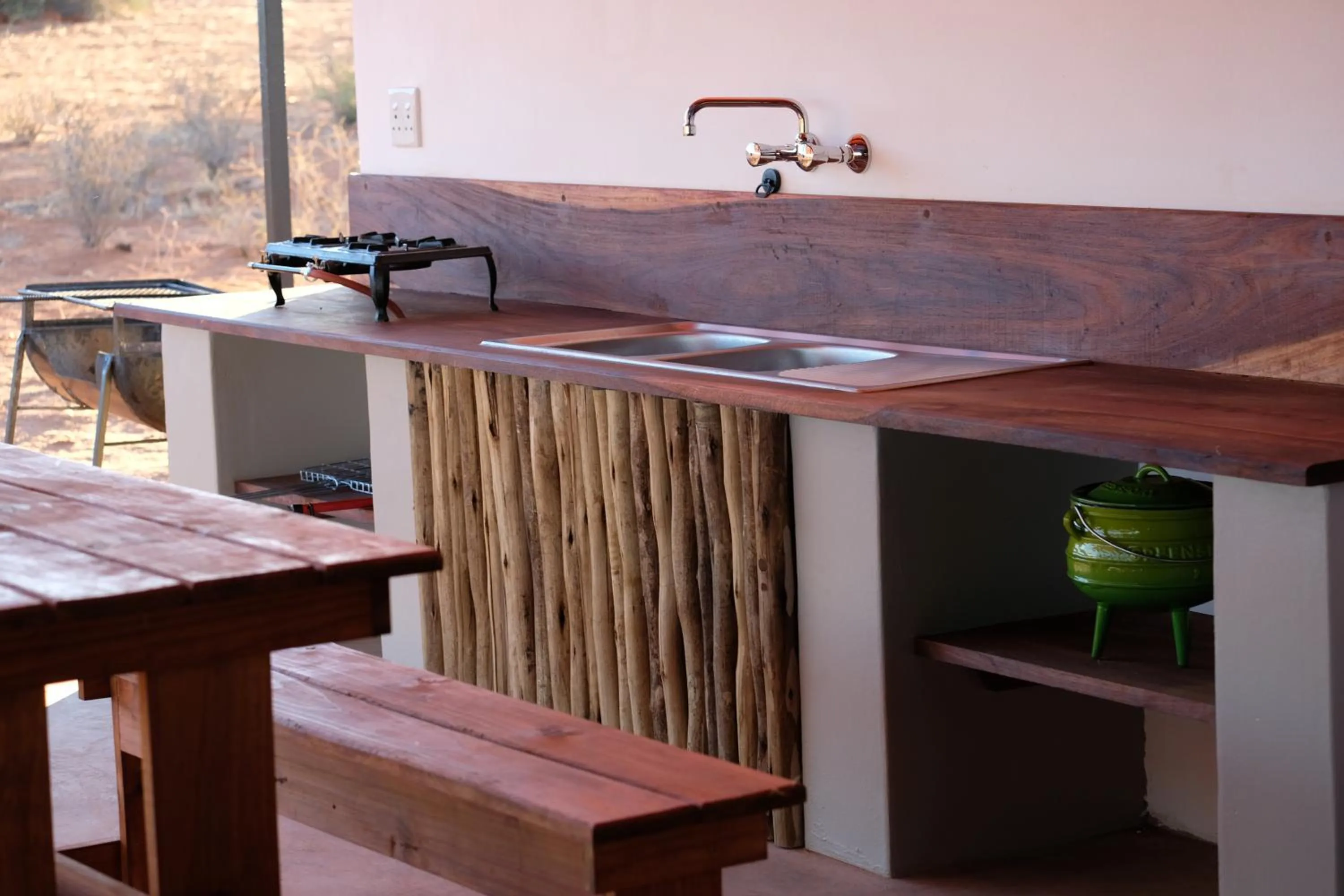 Kitchen or kitchenette in Kalahari Anib Camping2Go
