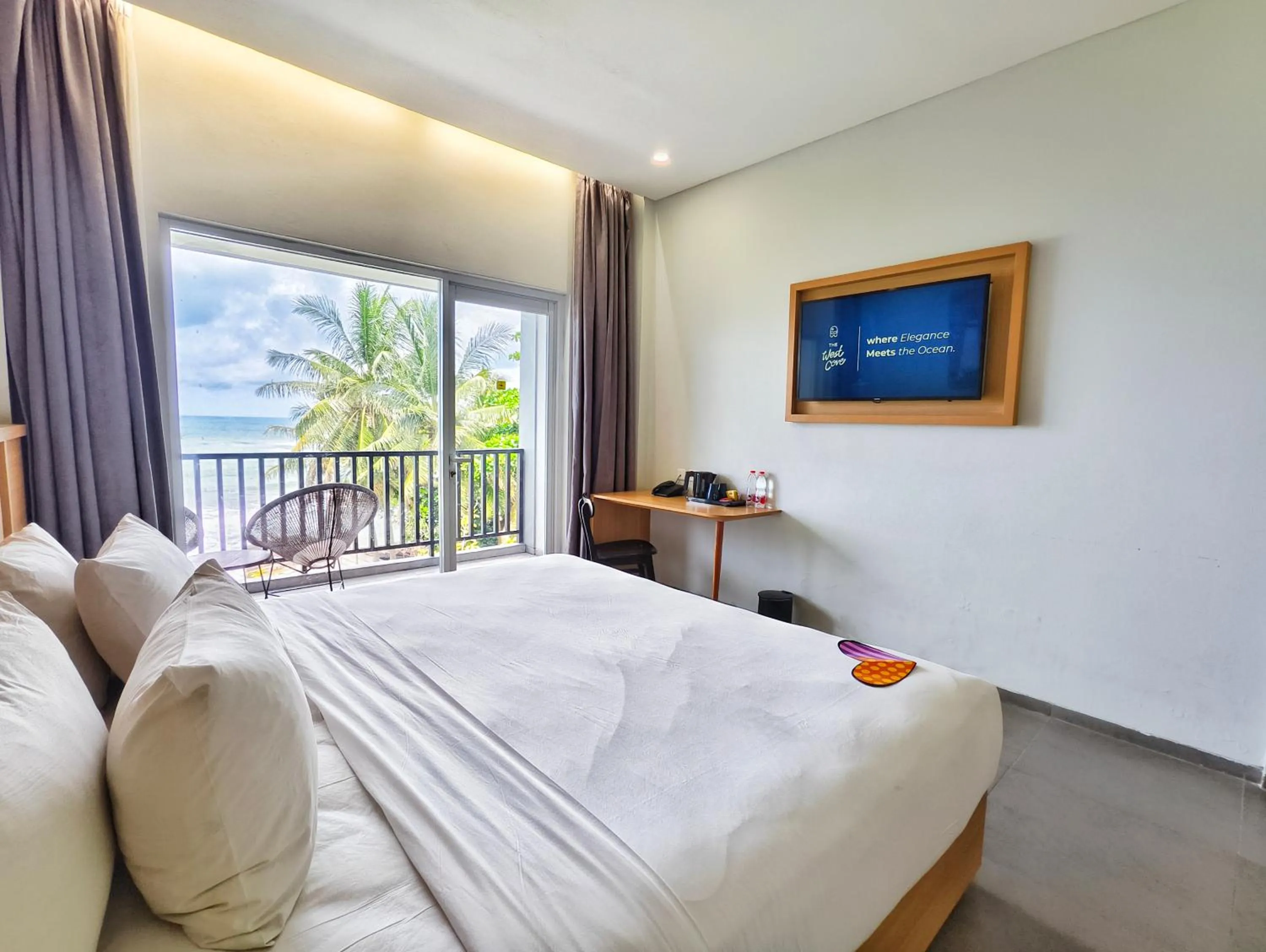 Bed in The West Cove Hotel