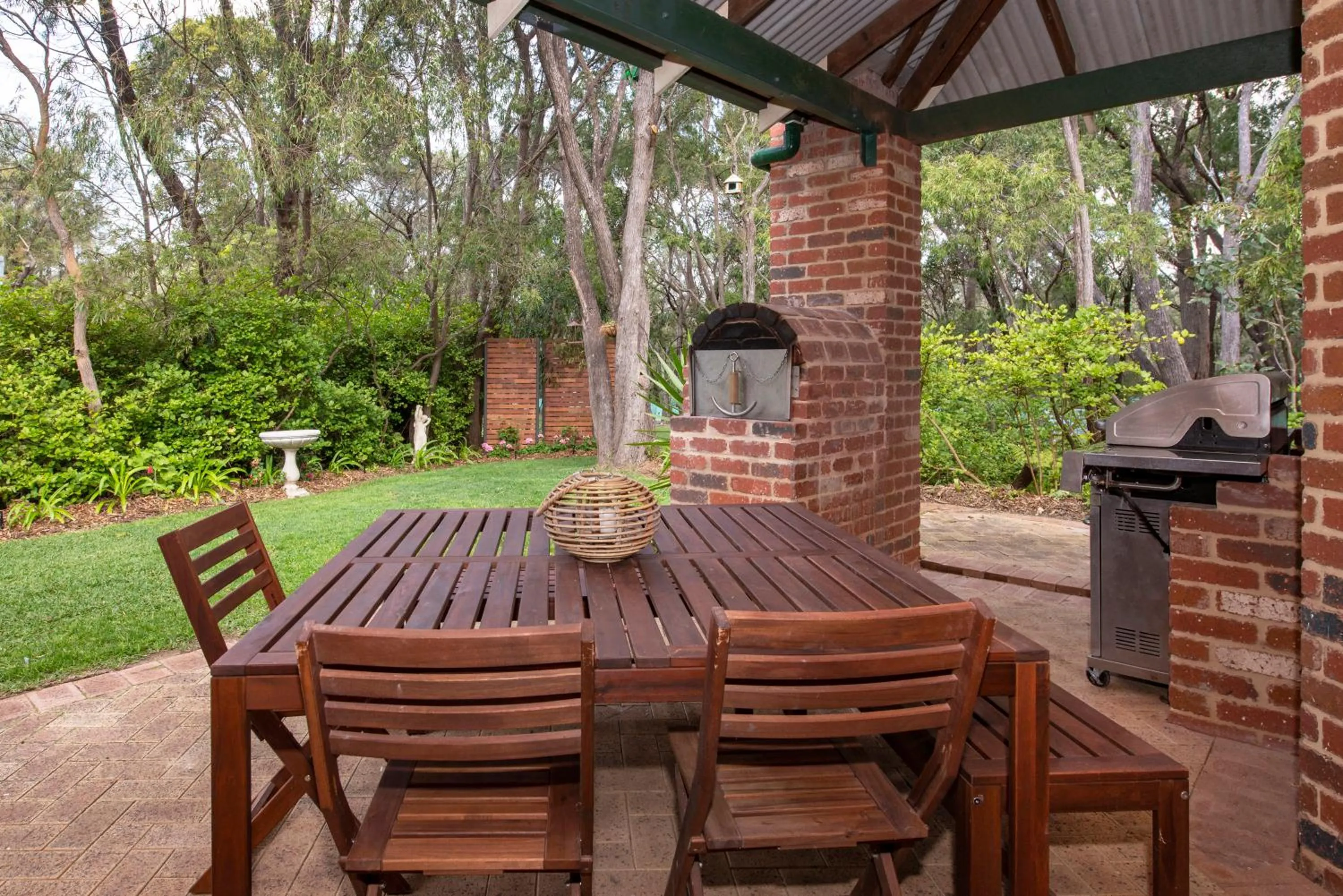 Patio in Berties Beach House