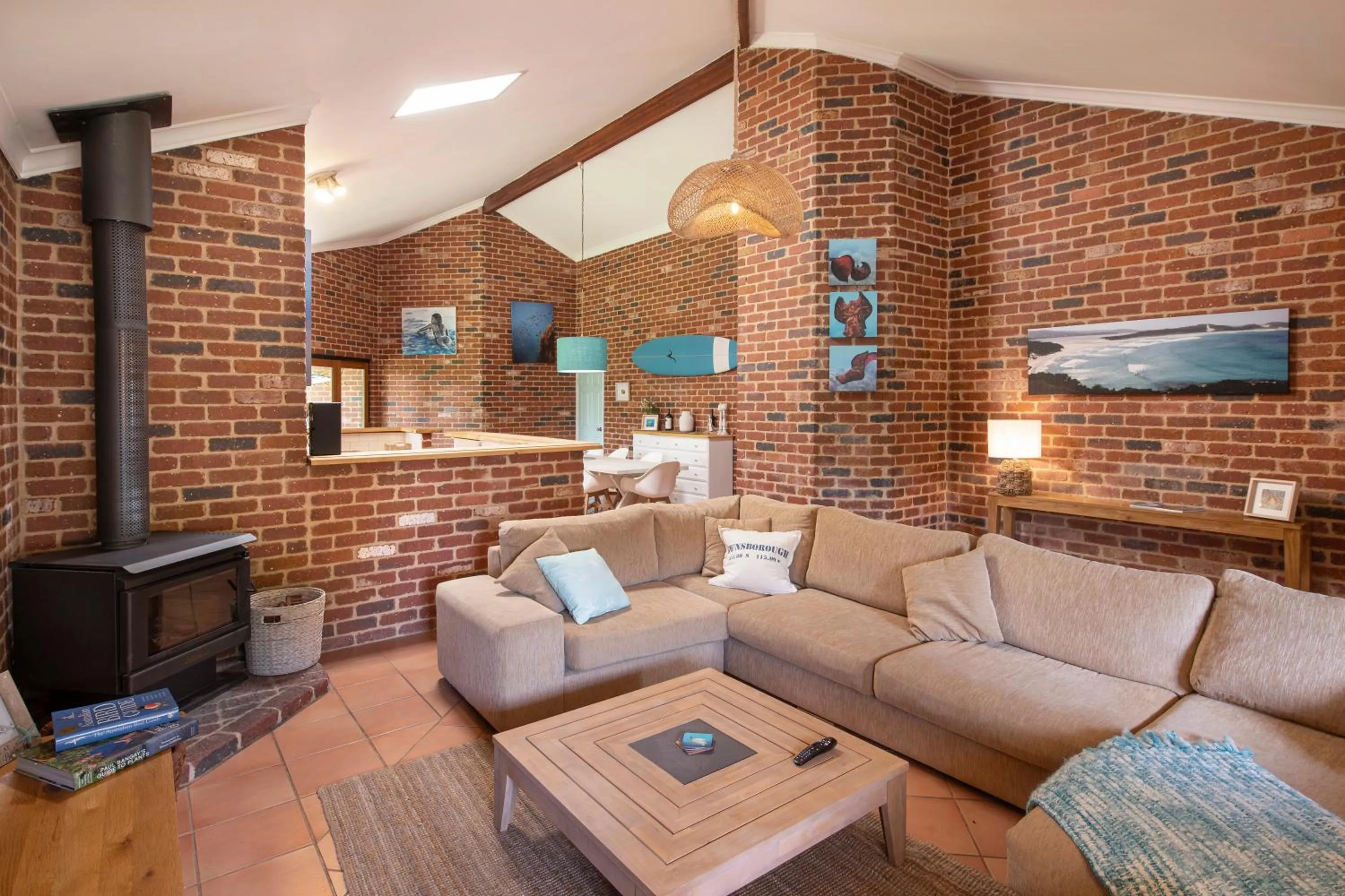 Living room in Berties Beach House
