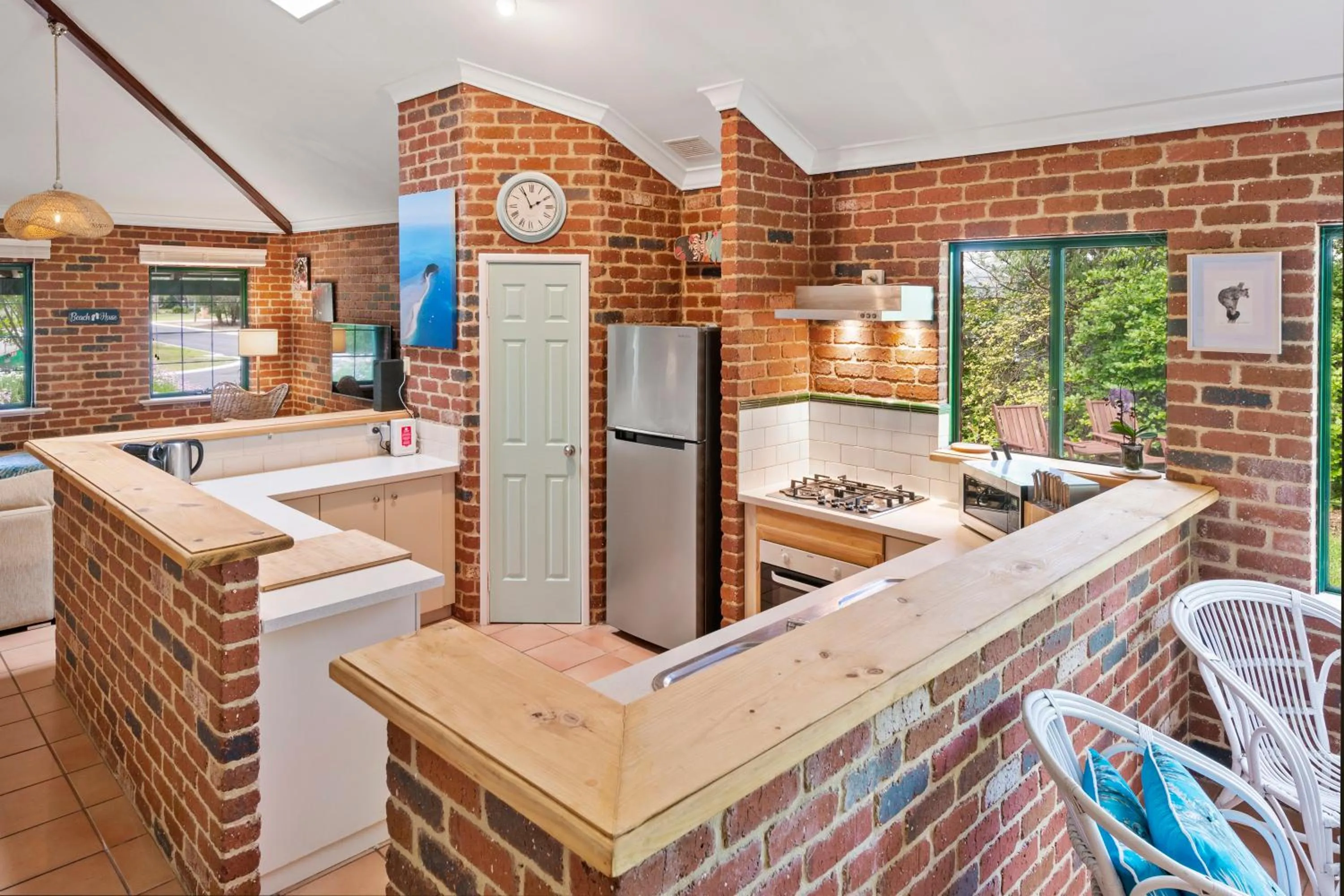 Kitchen or kitchenette in Berties Beach House