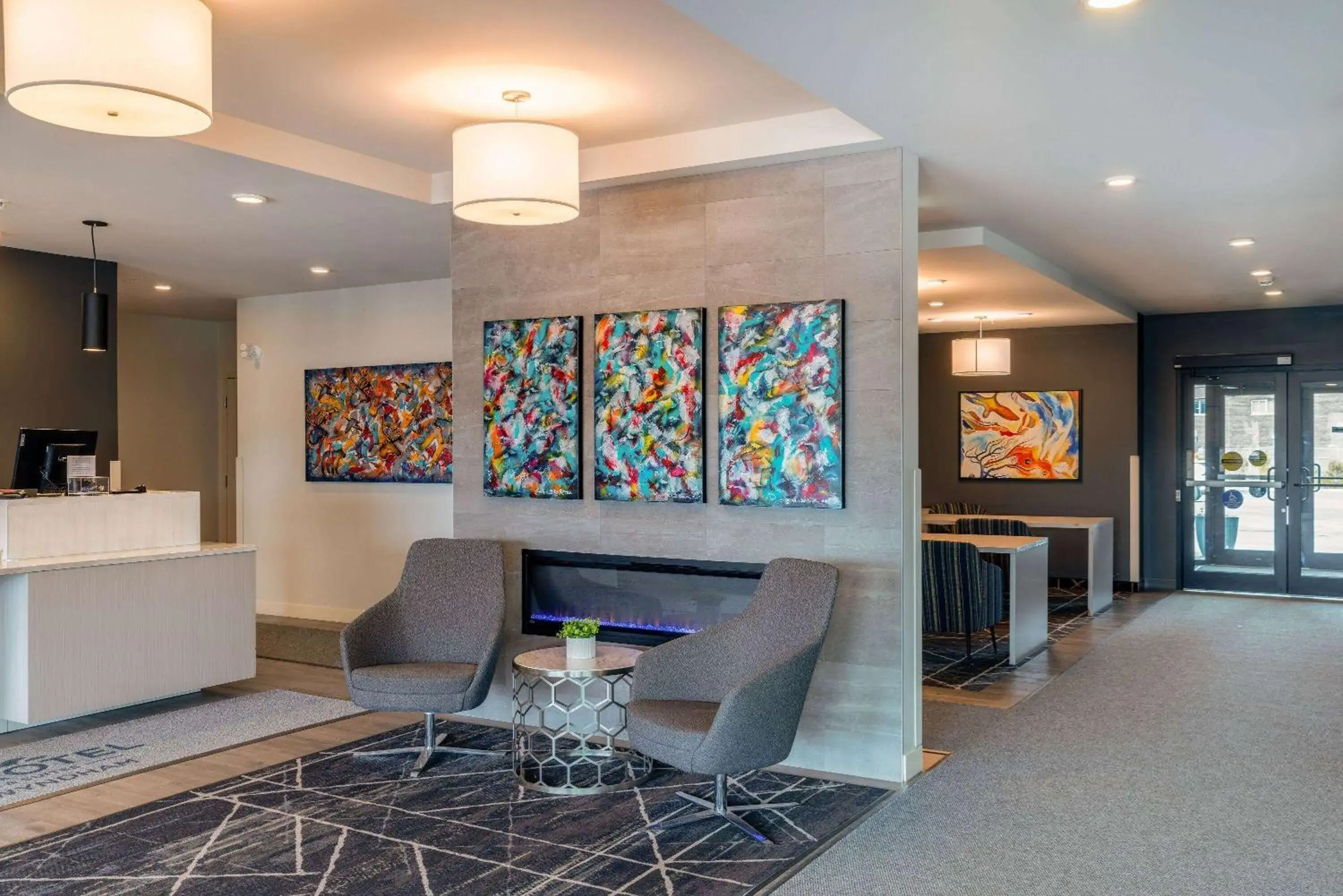 Lobby or reception in Microtel Inn & Suites Dorval QC Lobby or reception in Microtel Inn & Suites Dorval QC