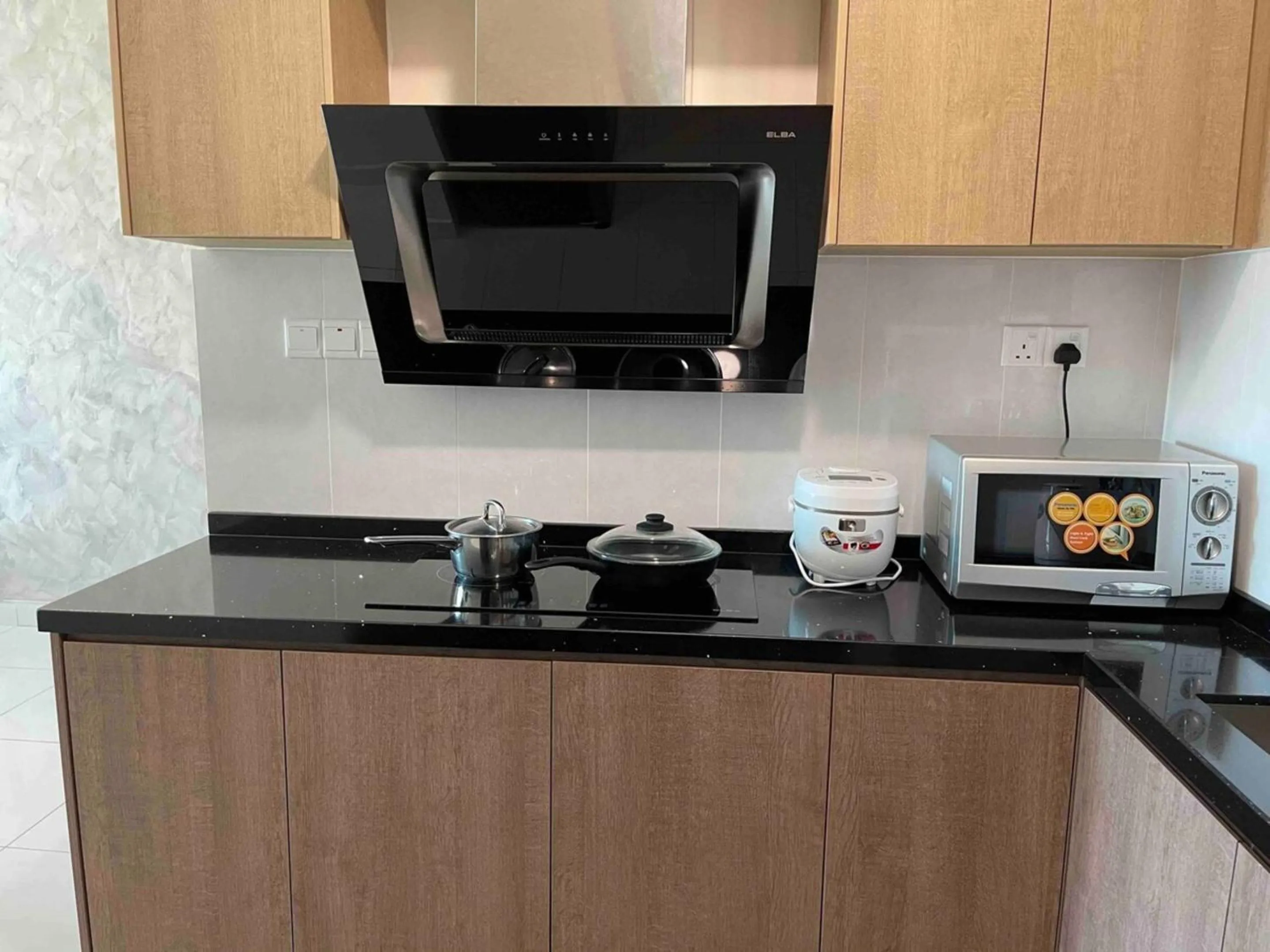 Kitchen or kitchenette in Greenfield Residence Bandar Sunway