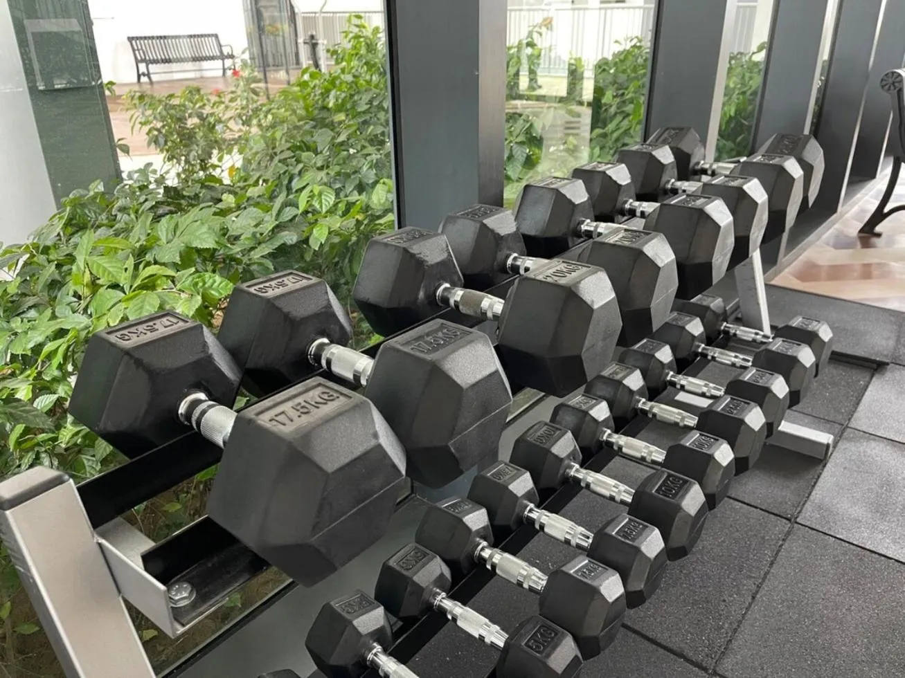 Fitness centre/facilities in Greenfield Residence Bandar Sunway