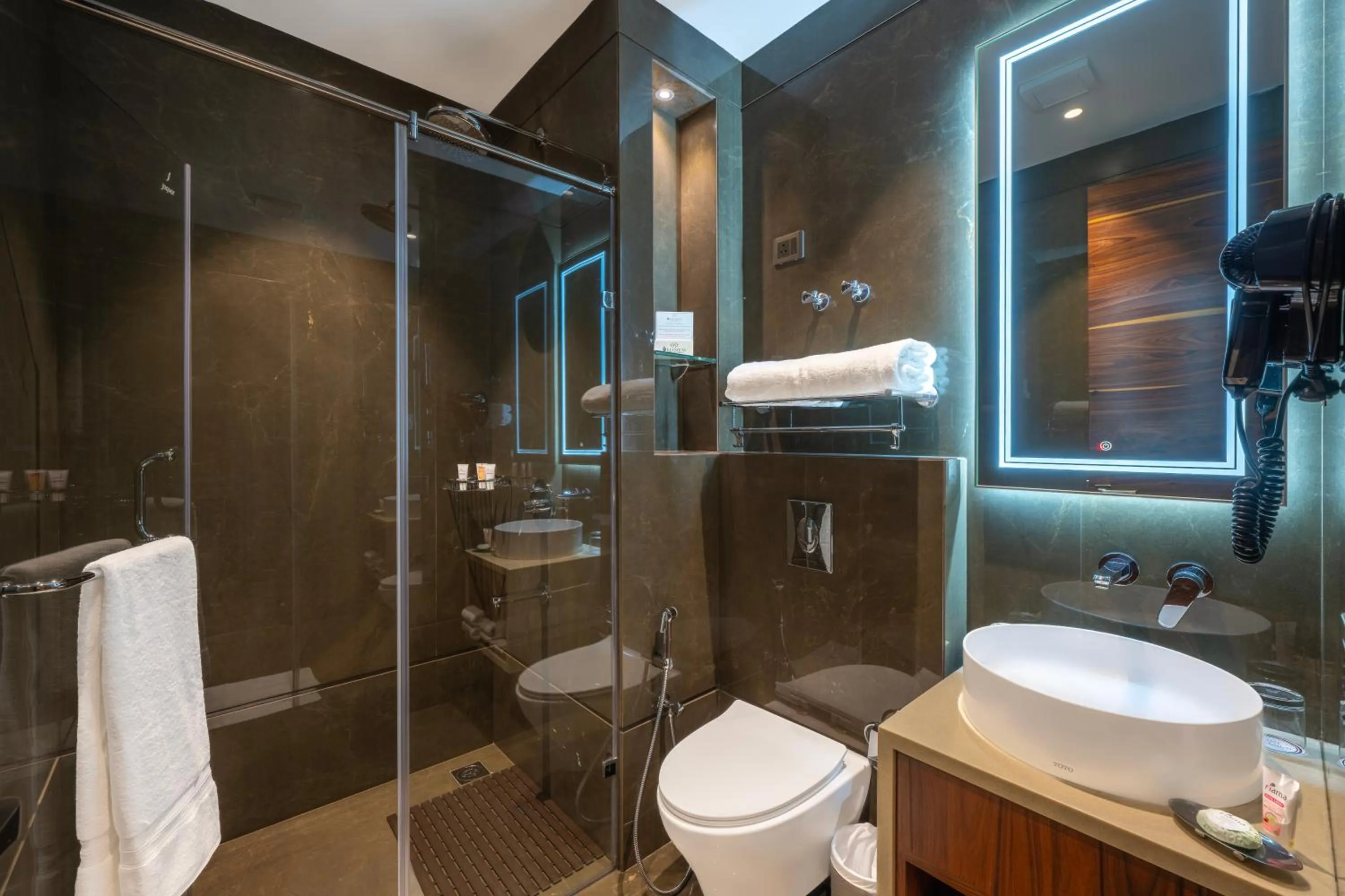 Shower in WelcomHeritage Elysium Resort & Spa