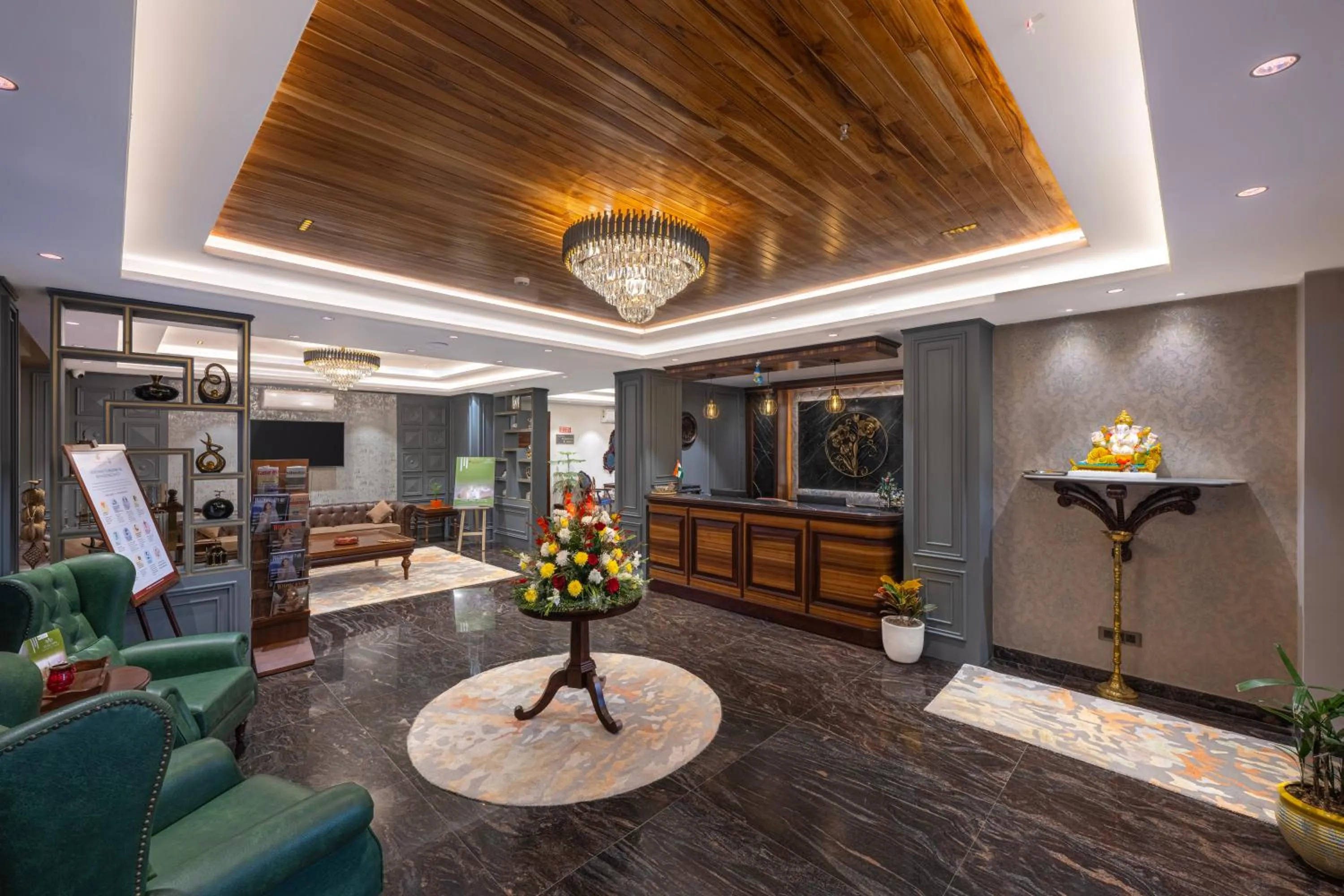 Lobby or reception in WelcomHeritage Elysium Resort & Spa