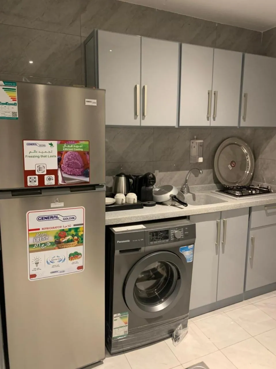 Kitchen or kitchenette in Fanan Suites Serviced Apartments Economy