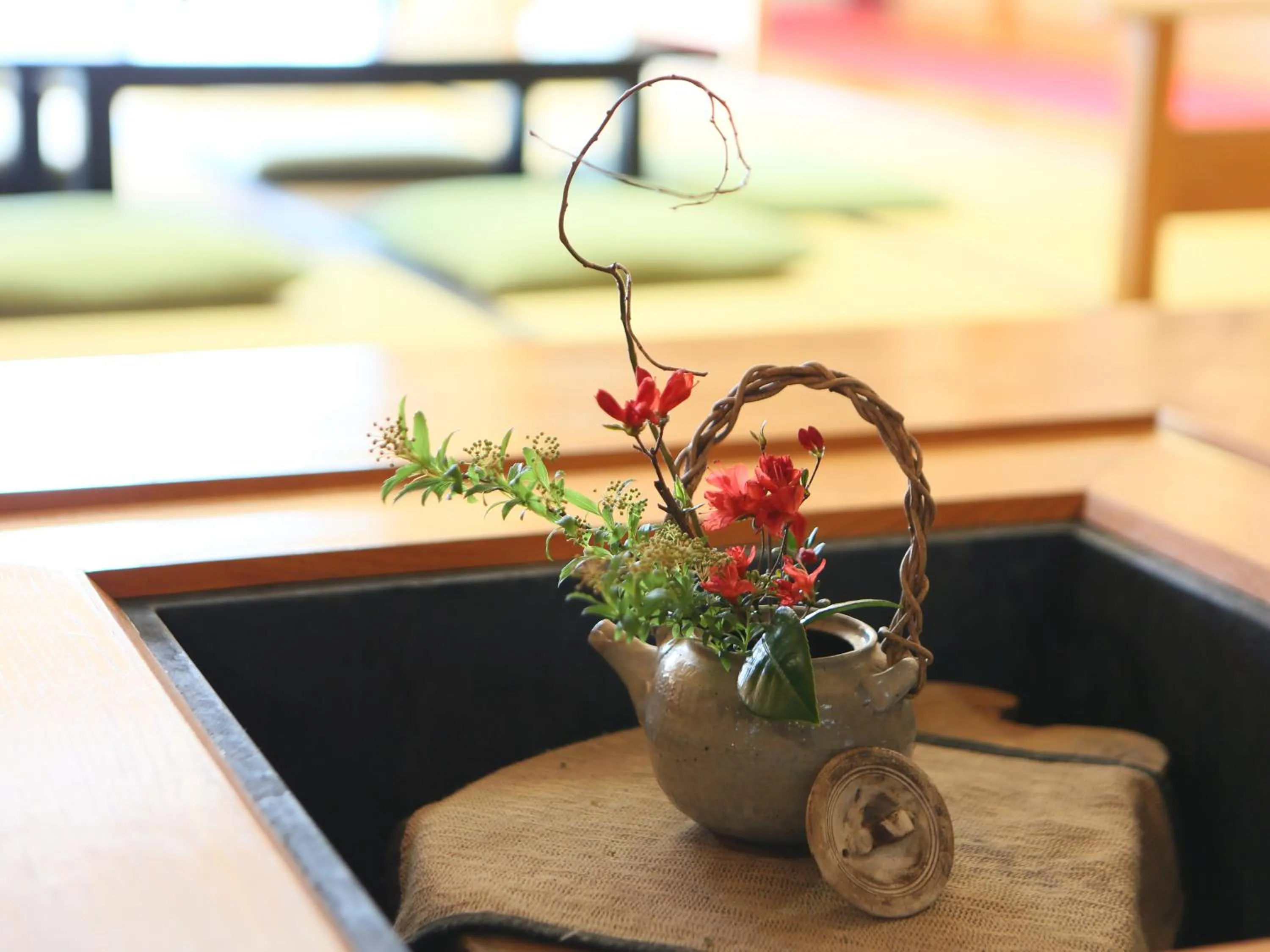 Decorative detail, Bed in Shirafune Grand Hotel