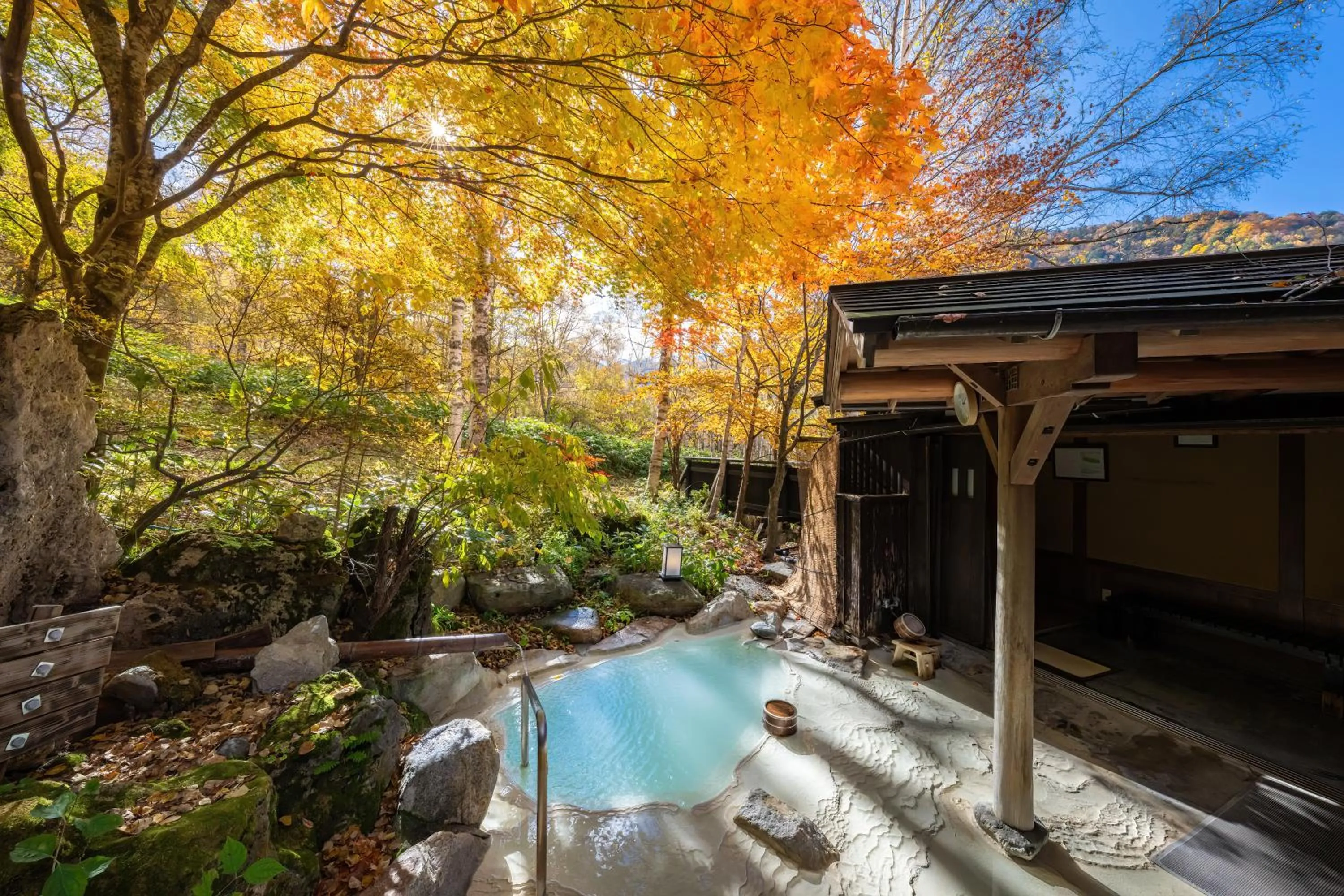Hot Spring Bath in Konashi No Yu Sasaya