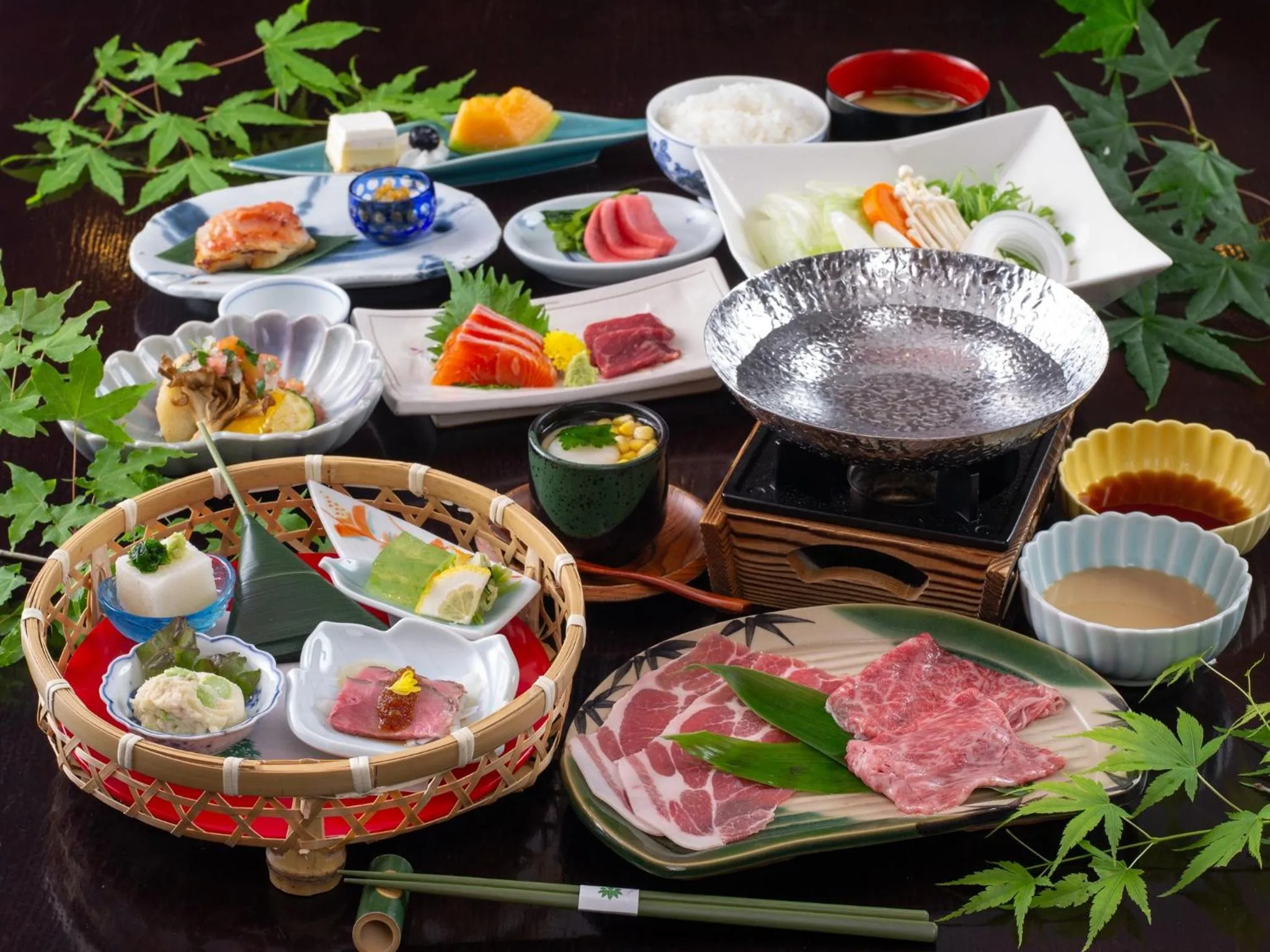 Dinner in Konashi No Yu Sasaya