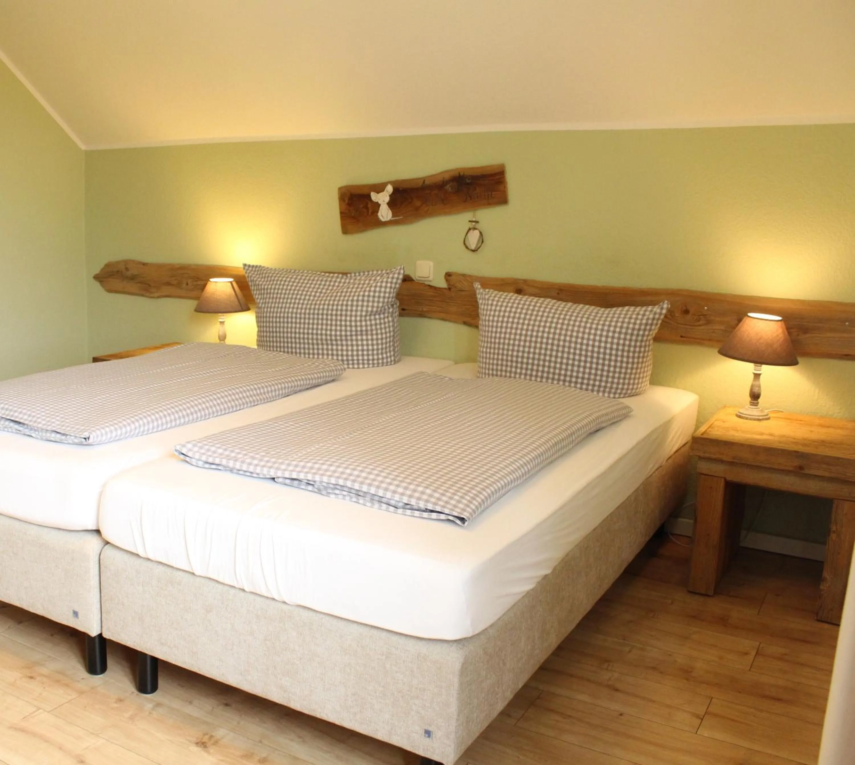 Photo of the whole room, Bed in ARRIVEL Pension Haus am Bach