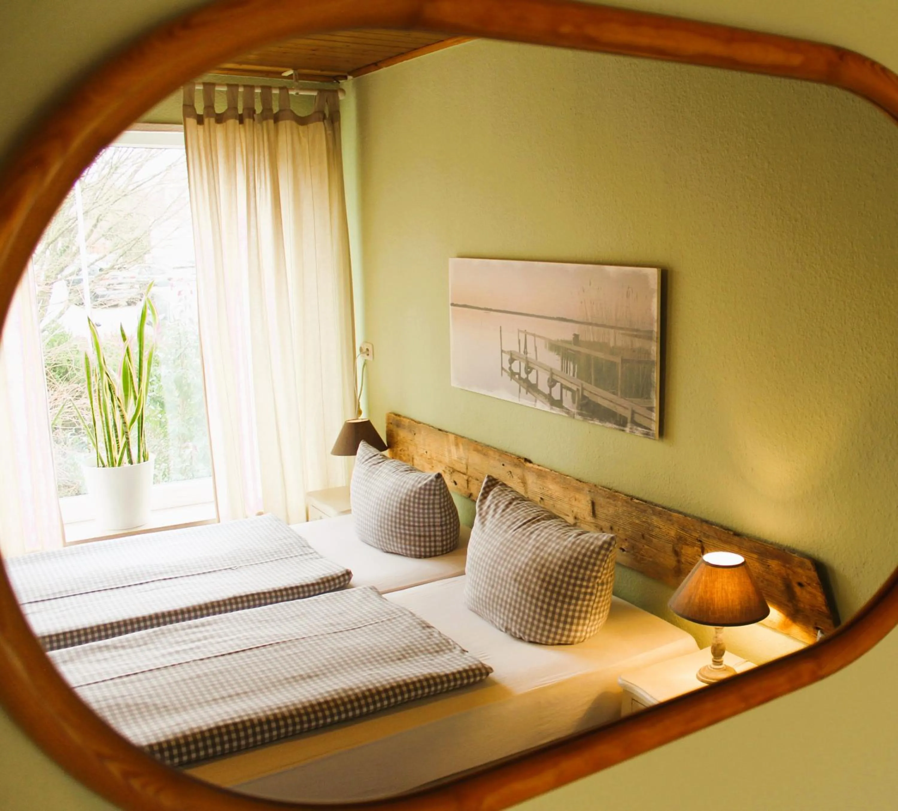 Photo of the whole room, Bed in ARRIVEL Pension Haus am Bach