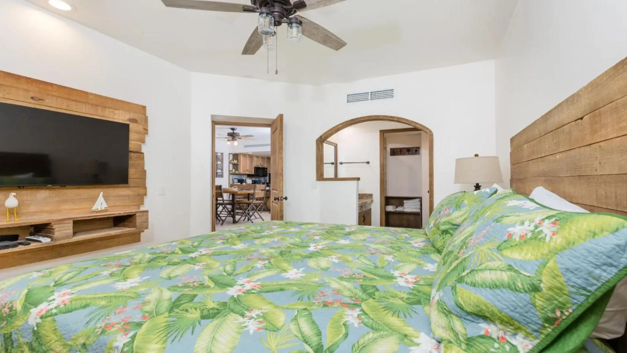 Bedroom, Bed in Ground Floor 2BR Beachfront - Steps to Pool - Princesa E104 - BeachBumCondos