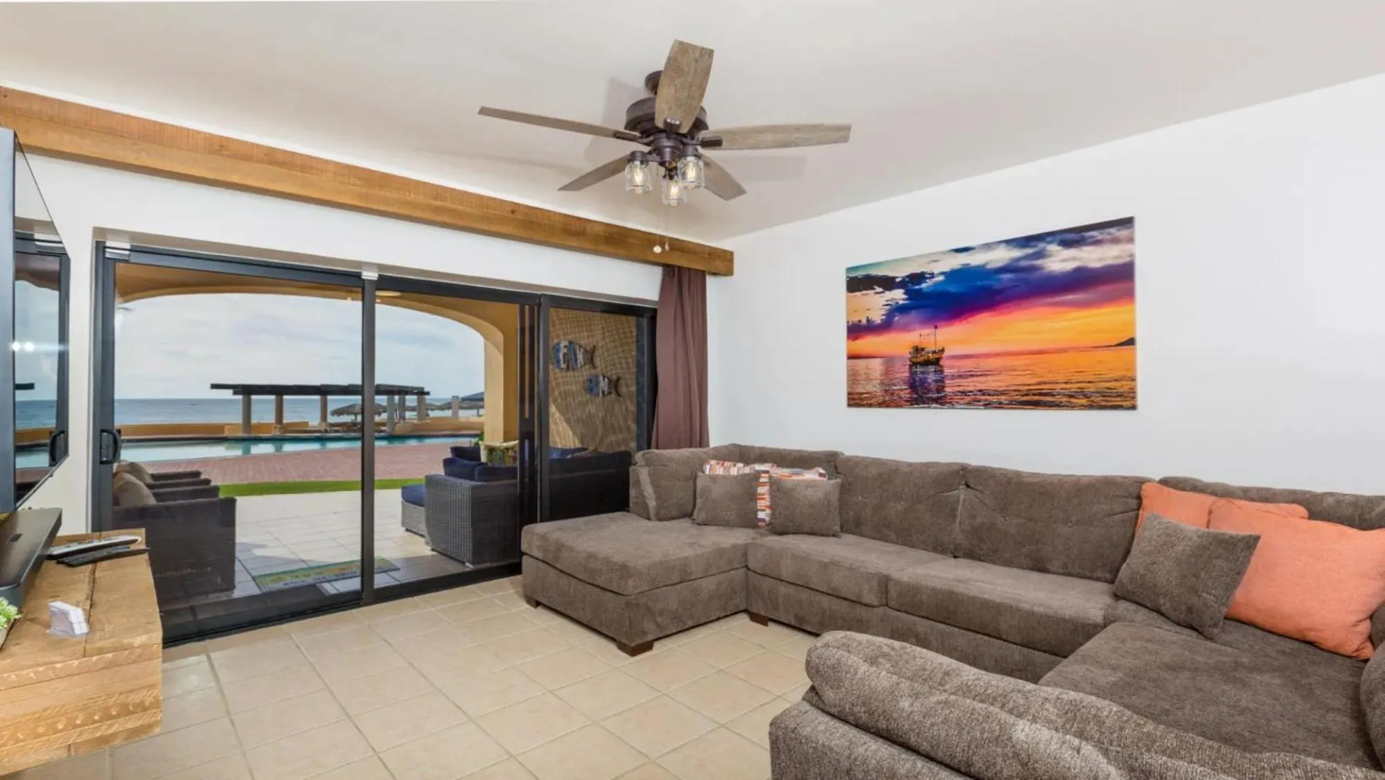 Ground Floor 2BR Beachfront - Steps to Pool - Princesa E104 - BeachBumCondos