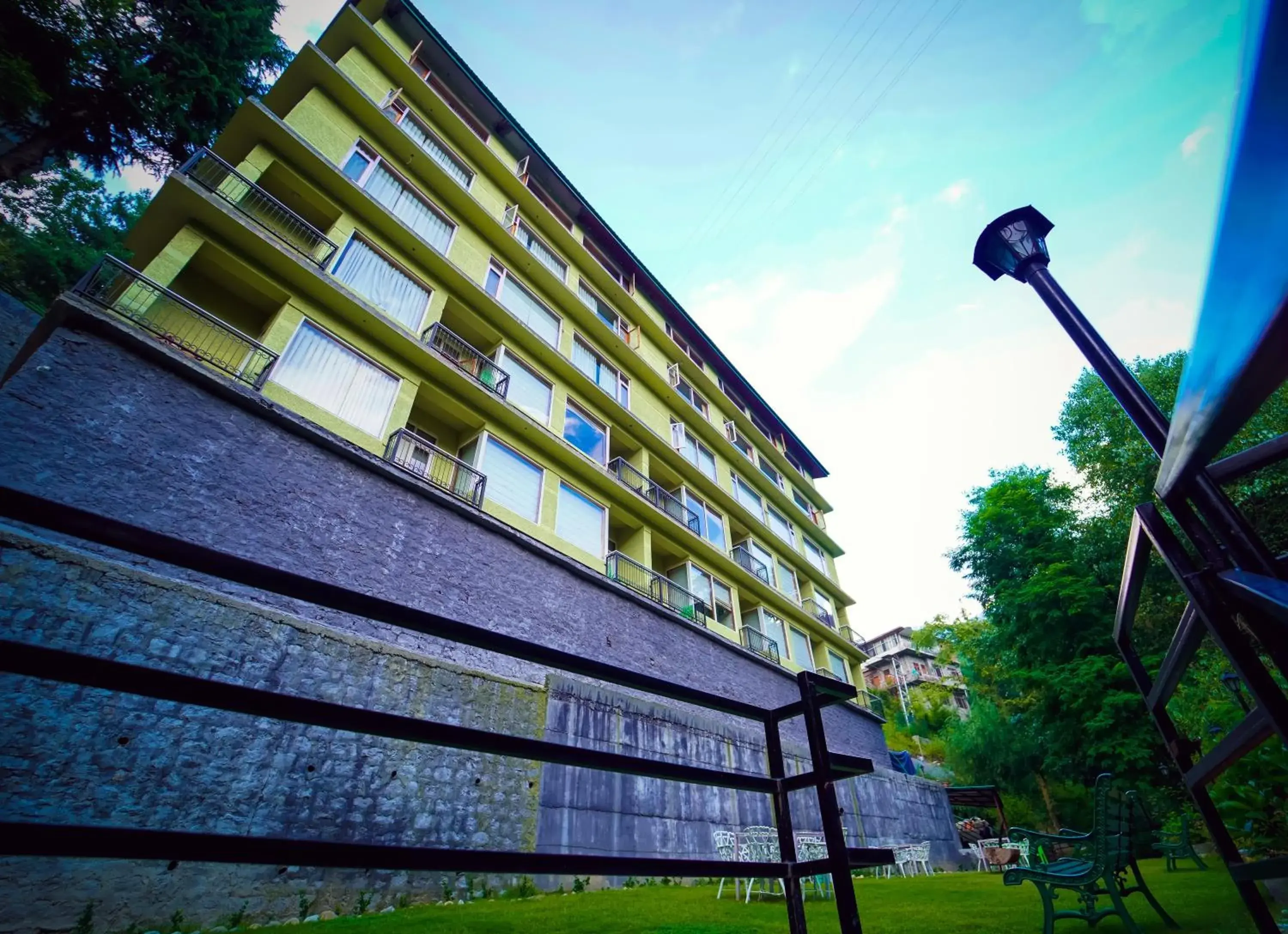 Facade/entrance in Regenta Place Green Leaf Manali- A Centrally Heated Resort Facade/entrance in Regenta Place Green Leaf Manali- A Centrally Heated Resort