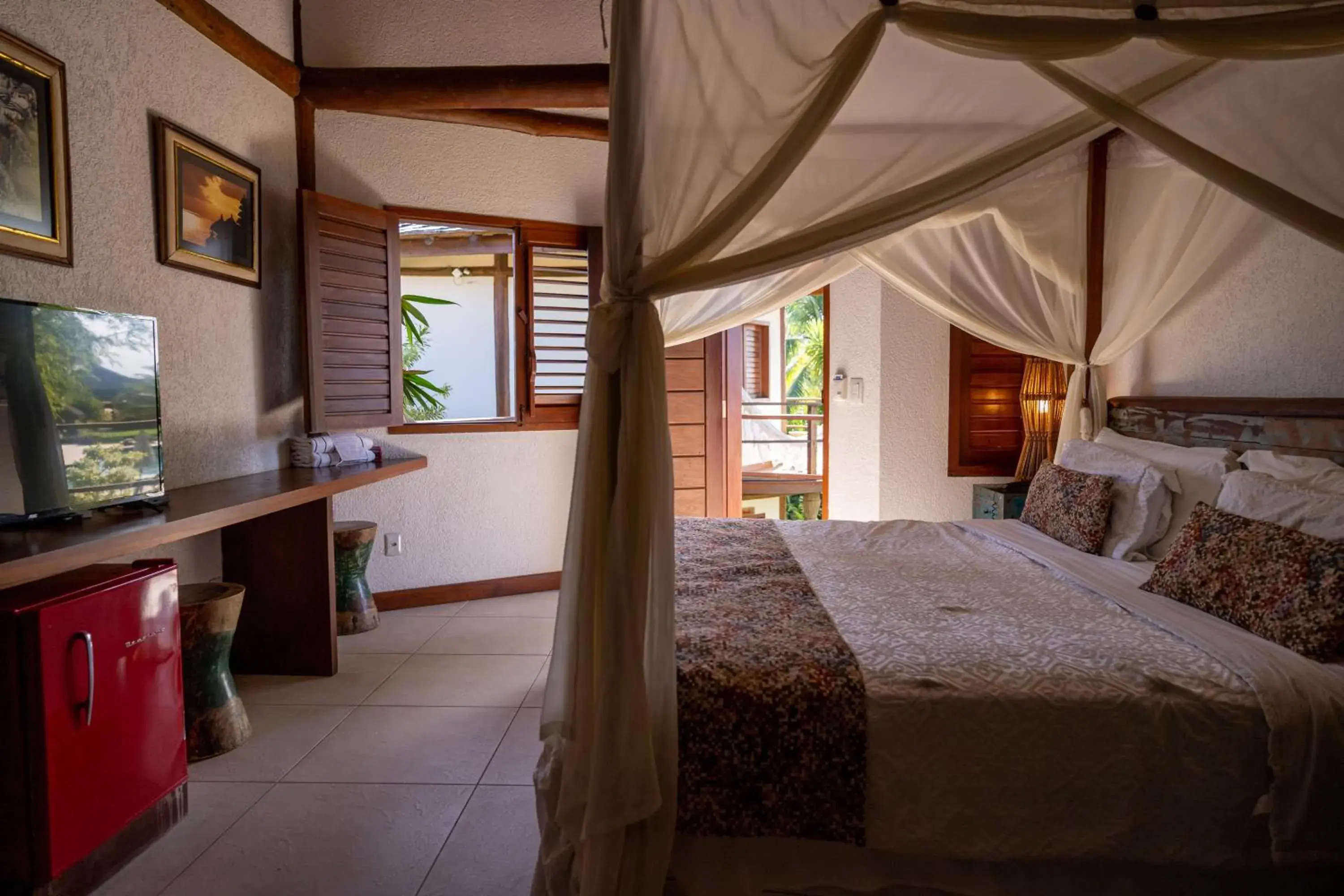 Deluxe Double Room with Balcony in Hotel Villa Balidendê Deluxe Double Room with Balcony in Hotel Villa Balidendê