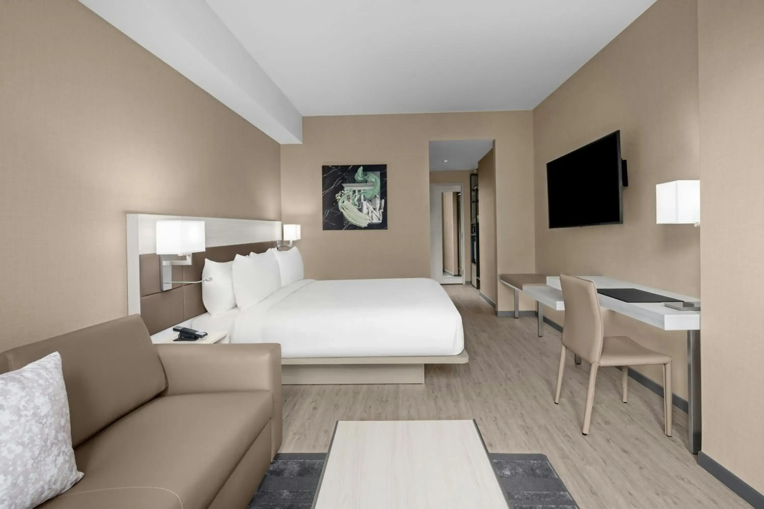 King Room with Sofa Bed and Adapted Tub - Mobility Accessible in AC Hotel by Marriott Washington DC Capitol Hill Navy Yard King Room with Sofa Bed and Adapted Tub - Mobility Accessible in AC Hotel by Marriott Washington DC Capitol Hill Navy Yard