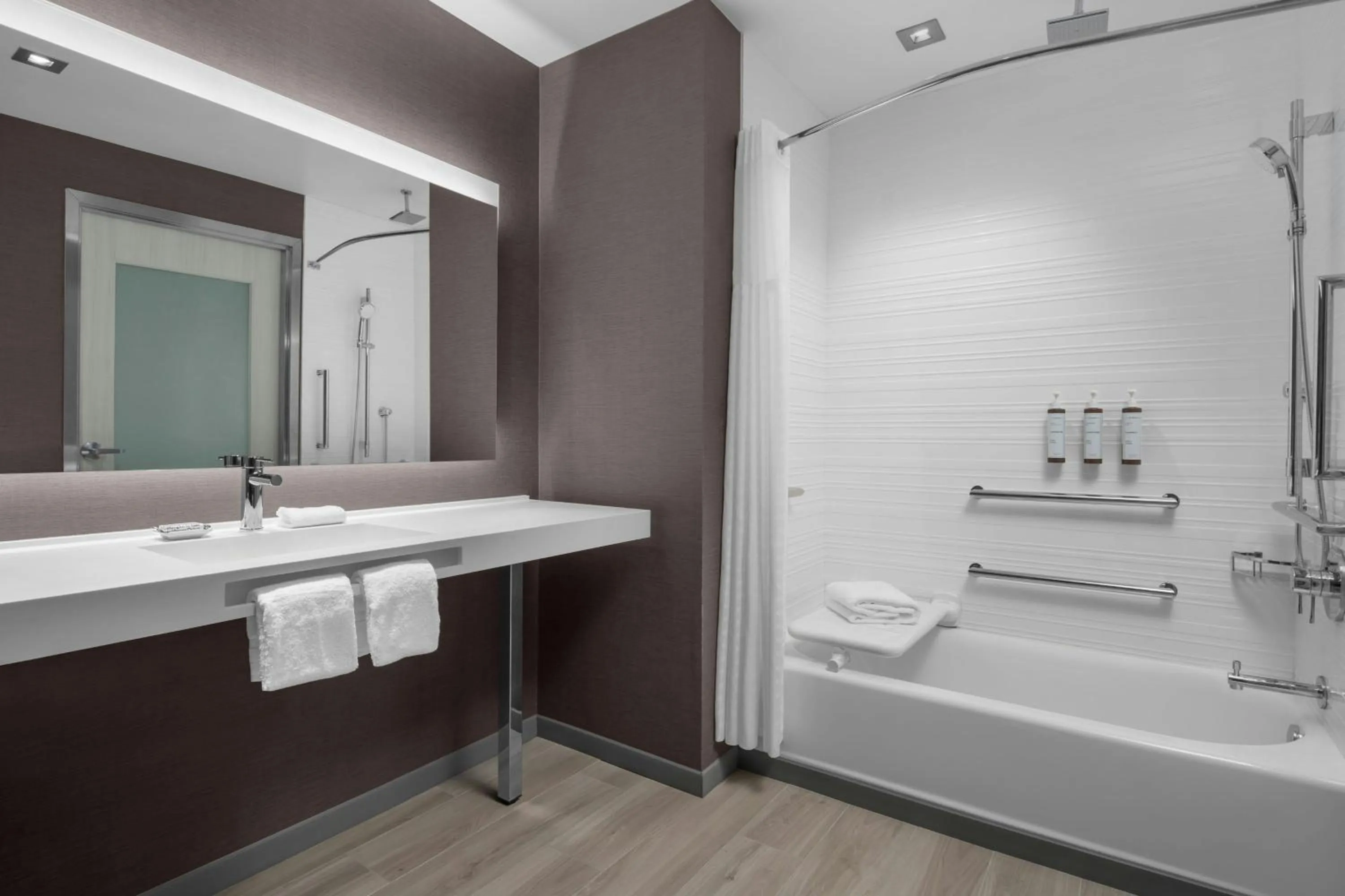 Bathroom in AC Hotel by Marriott Washington DC Capitol Hill Navy Yard