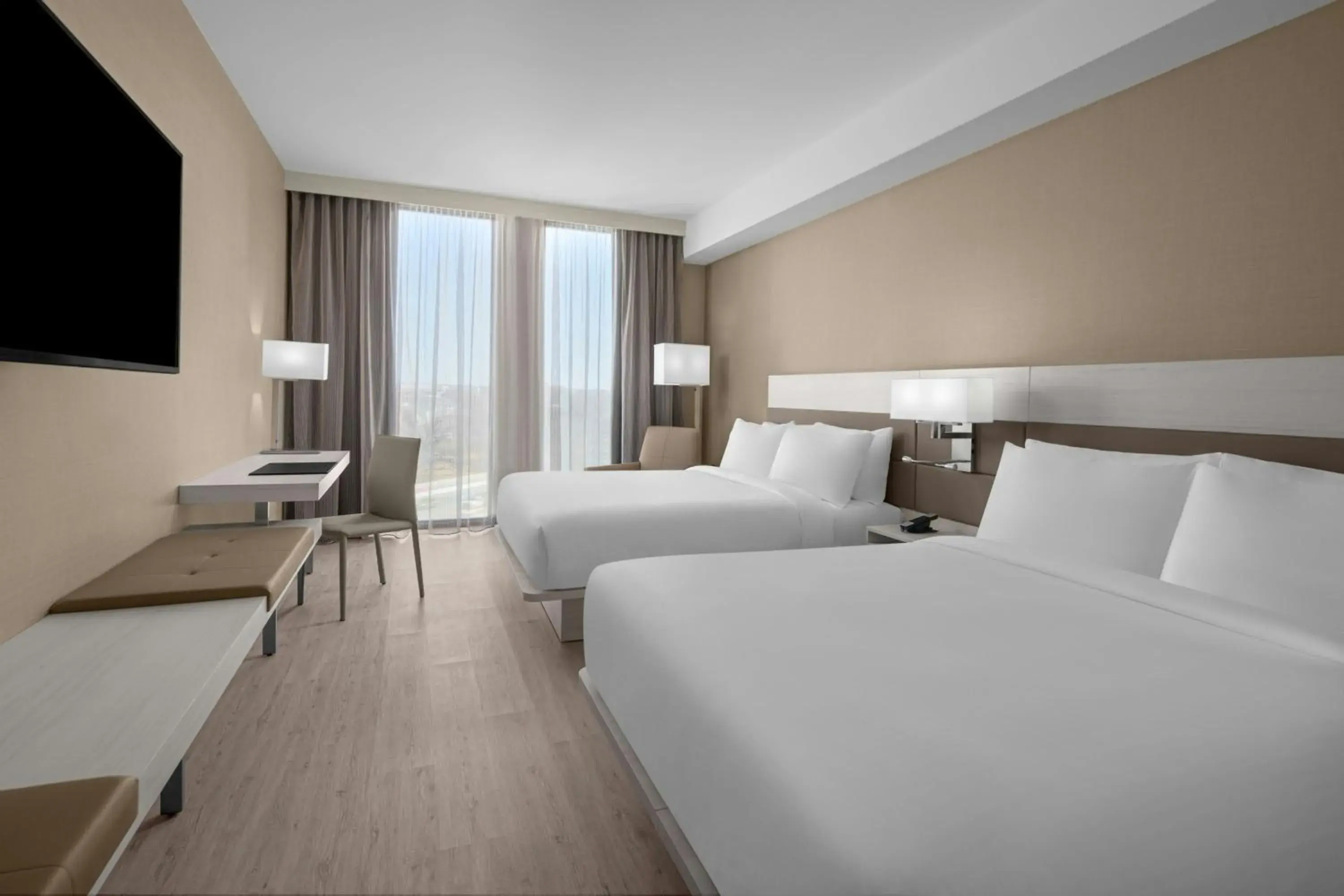 Queen Room with Two Queen Beds - Hearing Accessible in AC Hotel by Marriott Washington DC Capitol Hill Navy Yard Queen Room with Two Queen Beds - Hearing Accessible in AC Hotel by Marriott Washington DC Capitol Hill Navy Yard