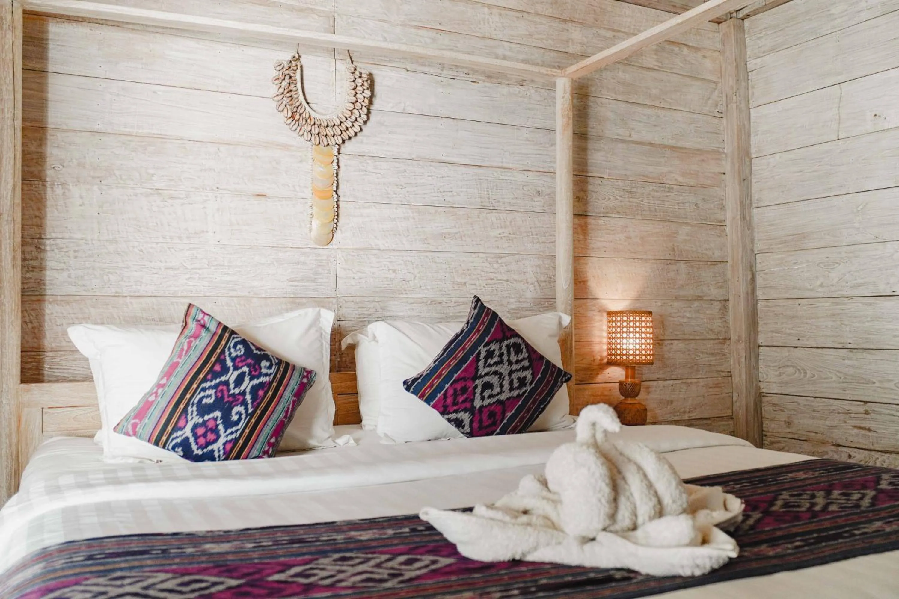 Bedroom, Bed in Java Wood