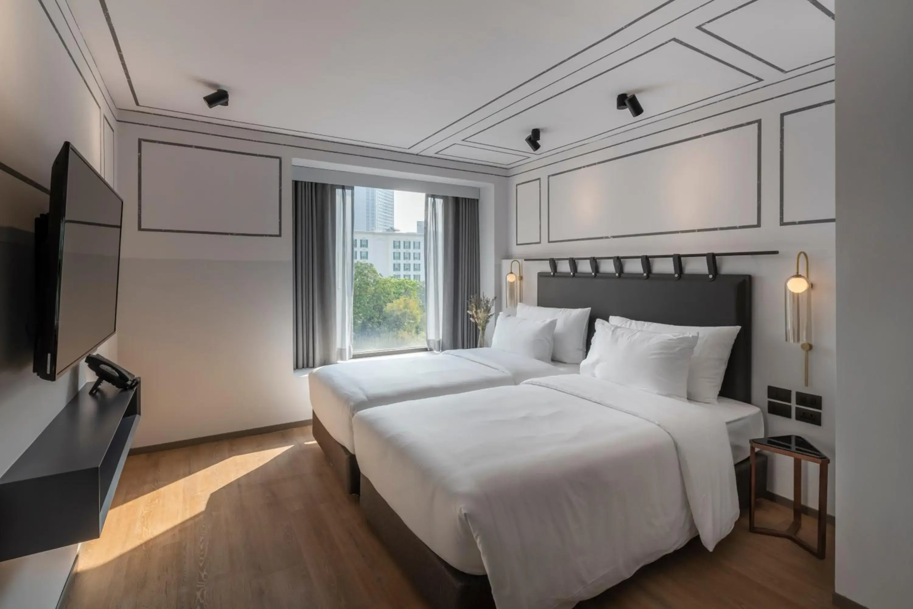 Deluxe Twin Room in PASSA Hotel Bangkok Deluxe Twin Room in PASSA Hotel Bangkok