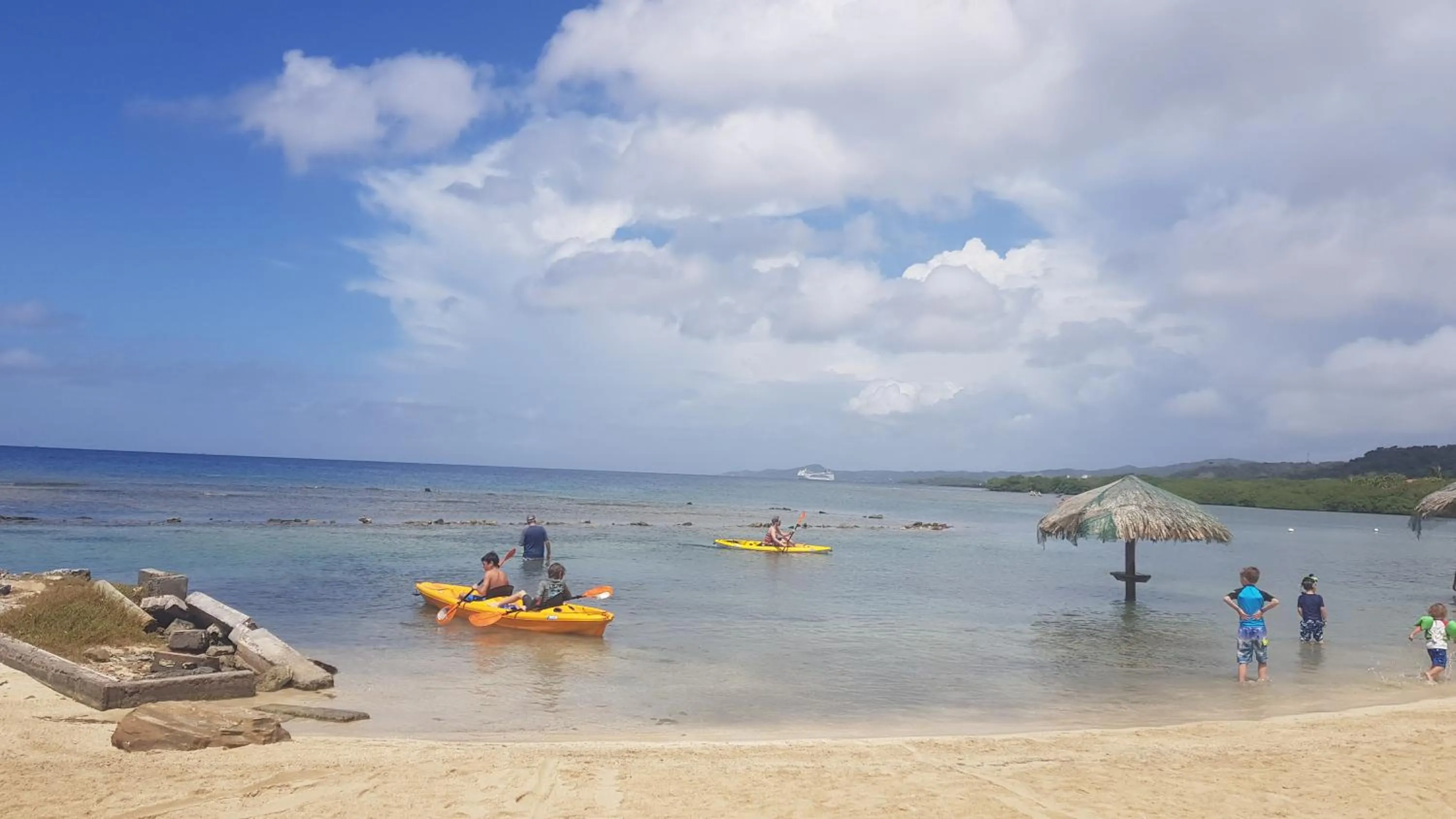 People in Las Palmas Beach Hotel