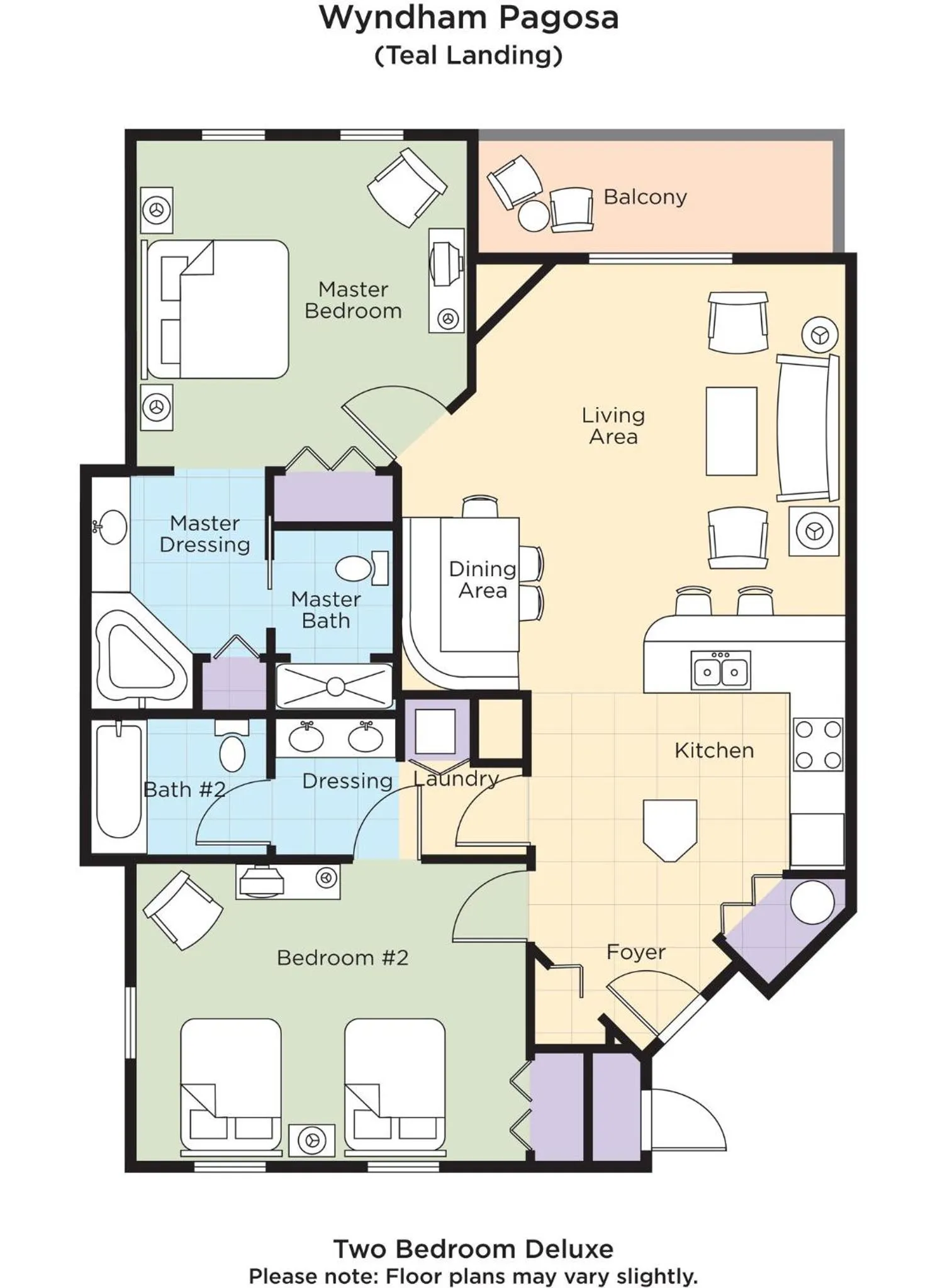 Floor plan in Club Wyndham Pagosa