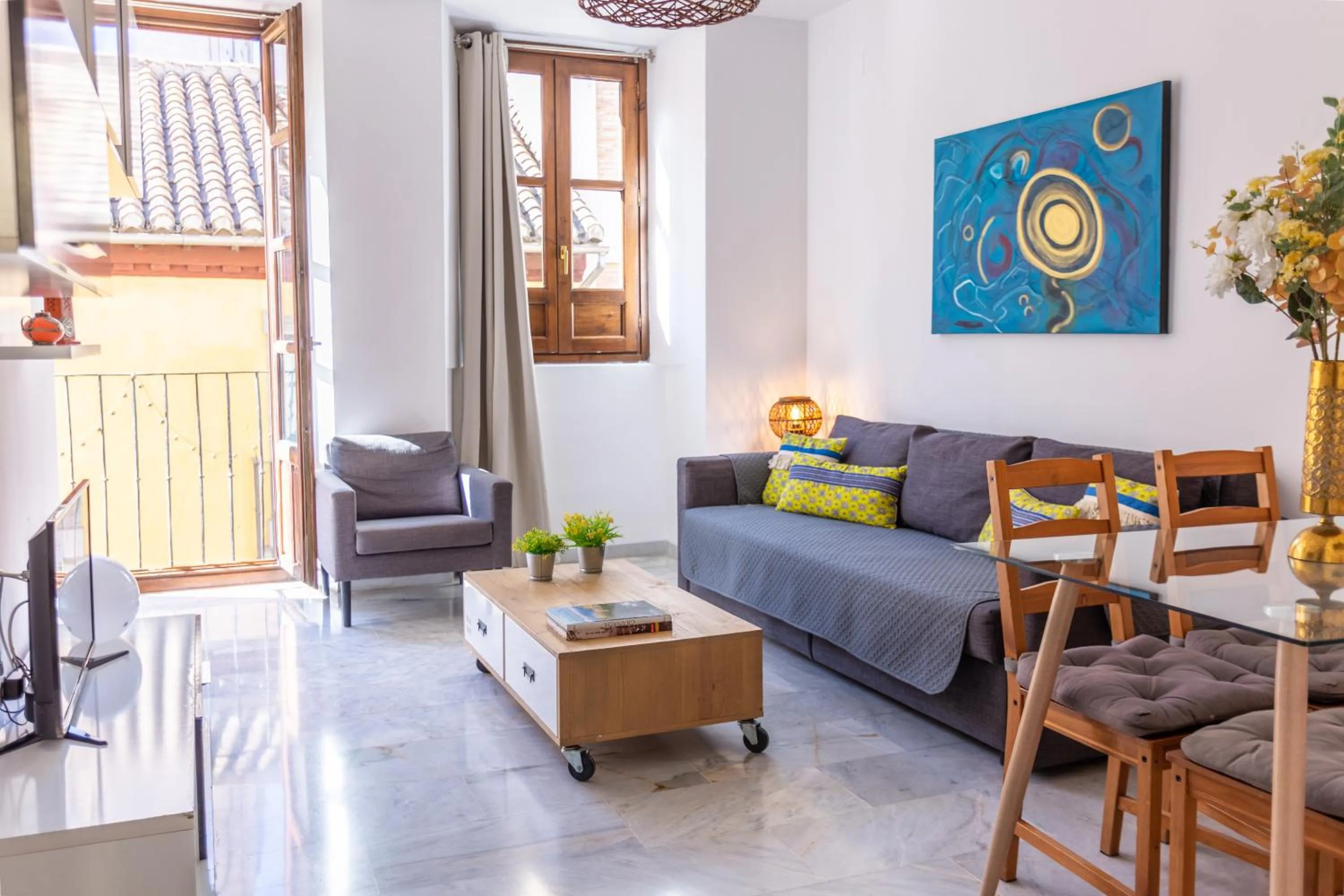 Living room in Apartamentos Granata