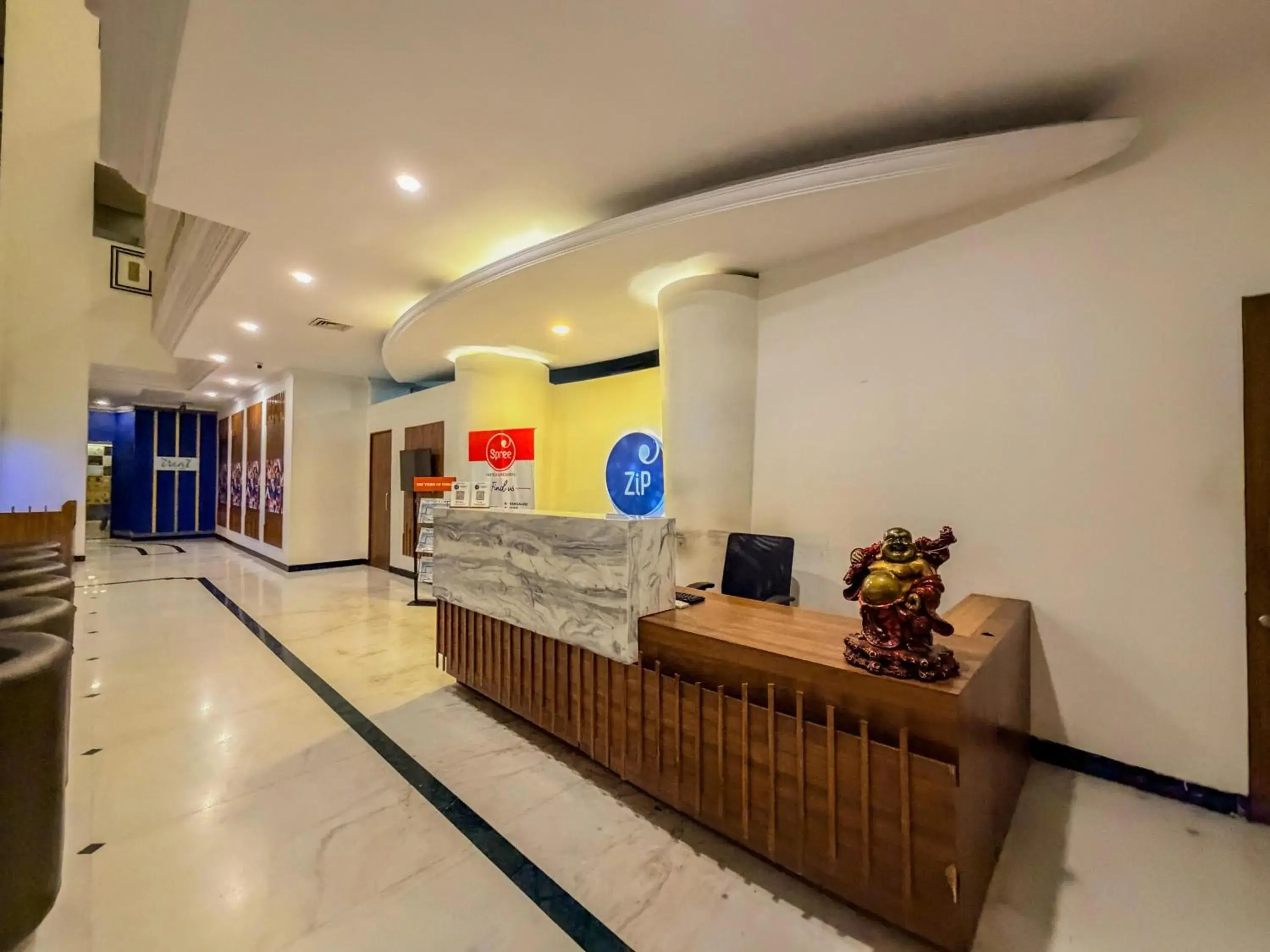 Lobby or reception in Zip By Spree Hotels Surabi International Vellore Lobby or reception in Zip By Spree Hotels Surabi International Vellore