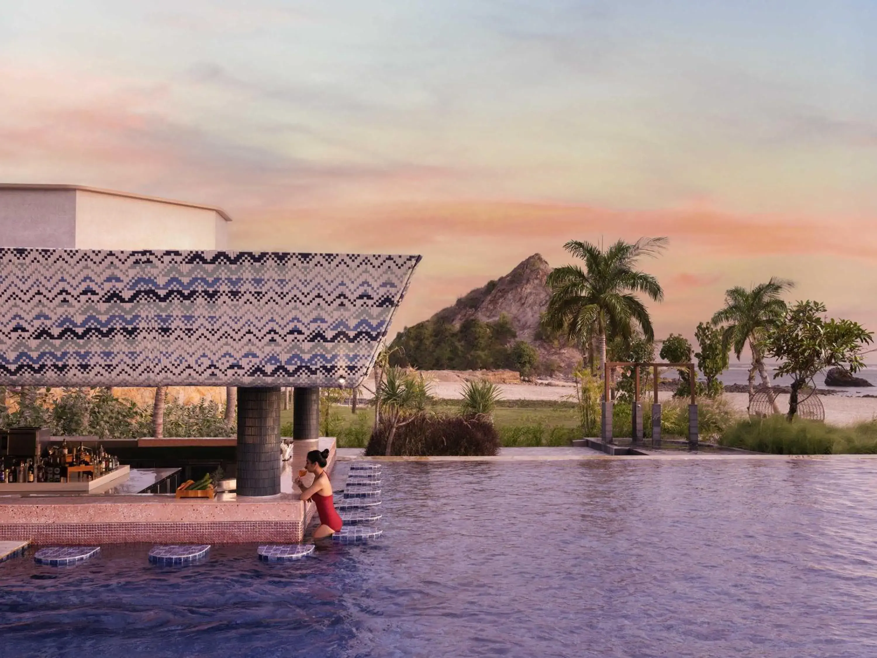 Lounge or bar in Pullman Lombok Merujani Mandalika Beach Resort Lounge or bar in Pullman Lombok Merujani Mandalika Beach Resort