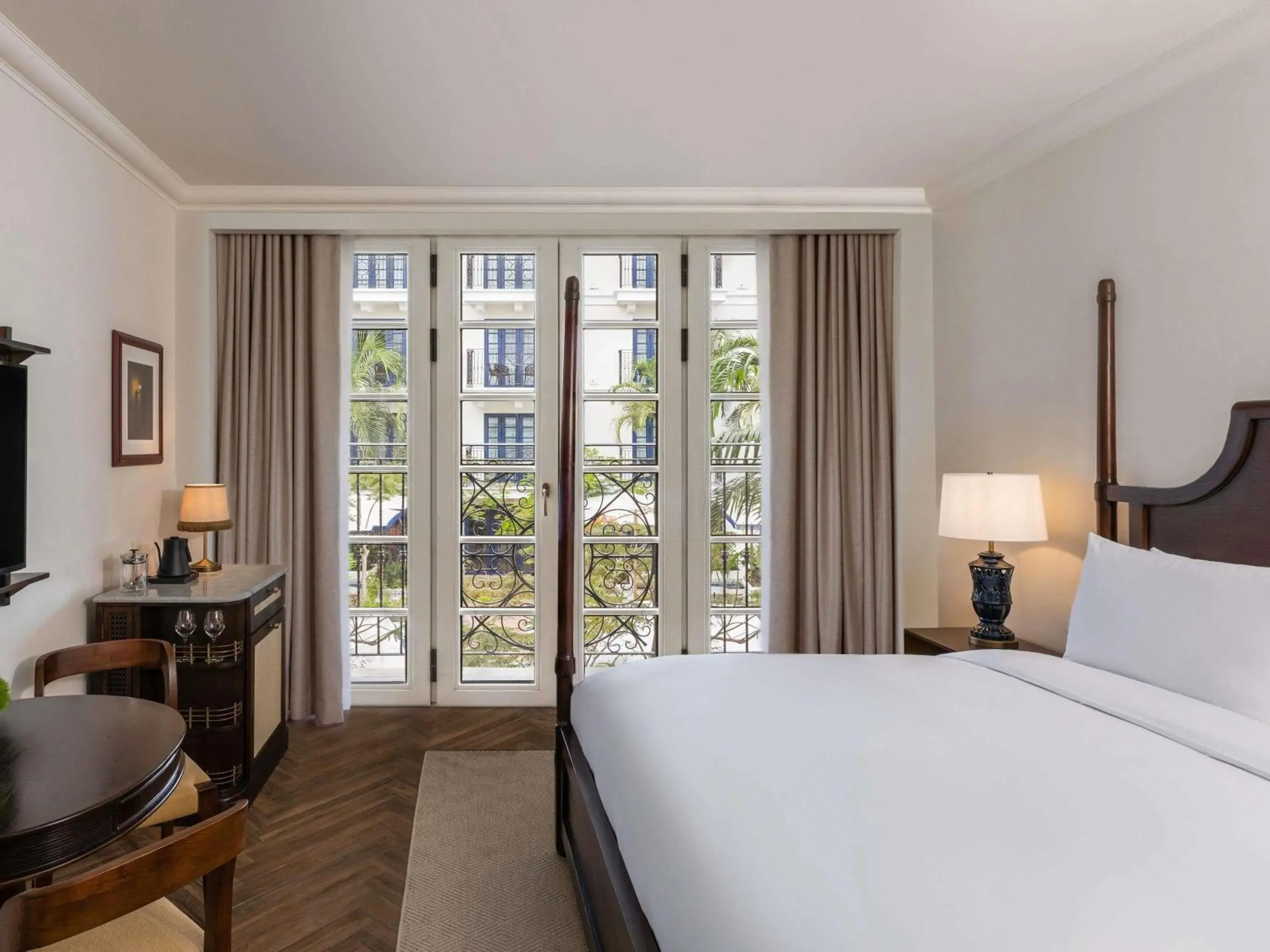 Bedroom, Bed in Sofitel Legend Casco Viejo, Panama City Bedroom, Bed in Sofitel Legend Casco Viejo, Panama City