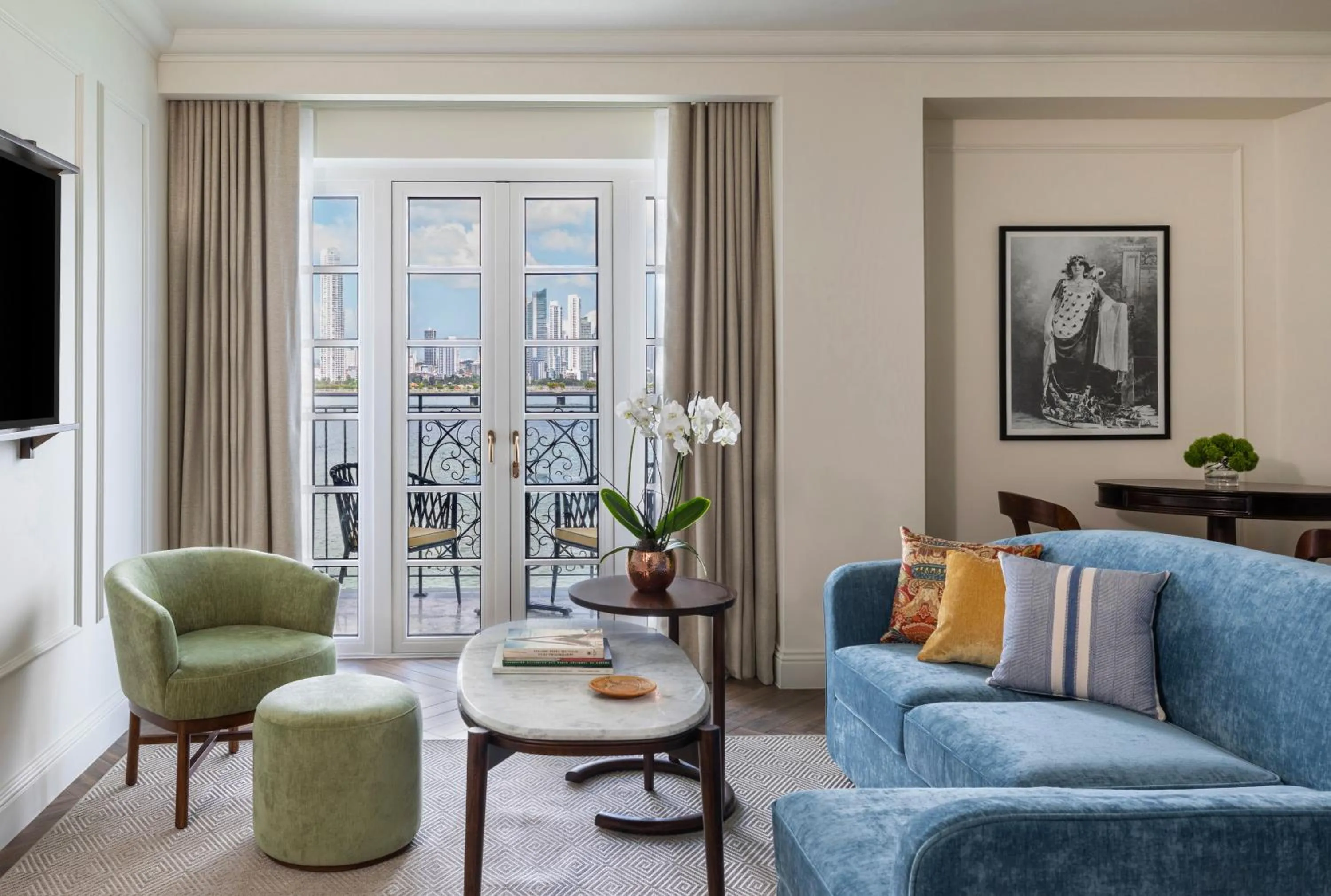 Seating area in Sofitel Legend Casco Viejo, Panama City