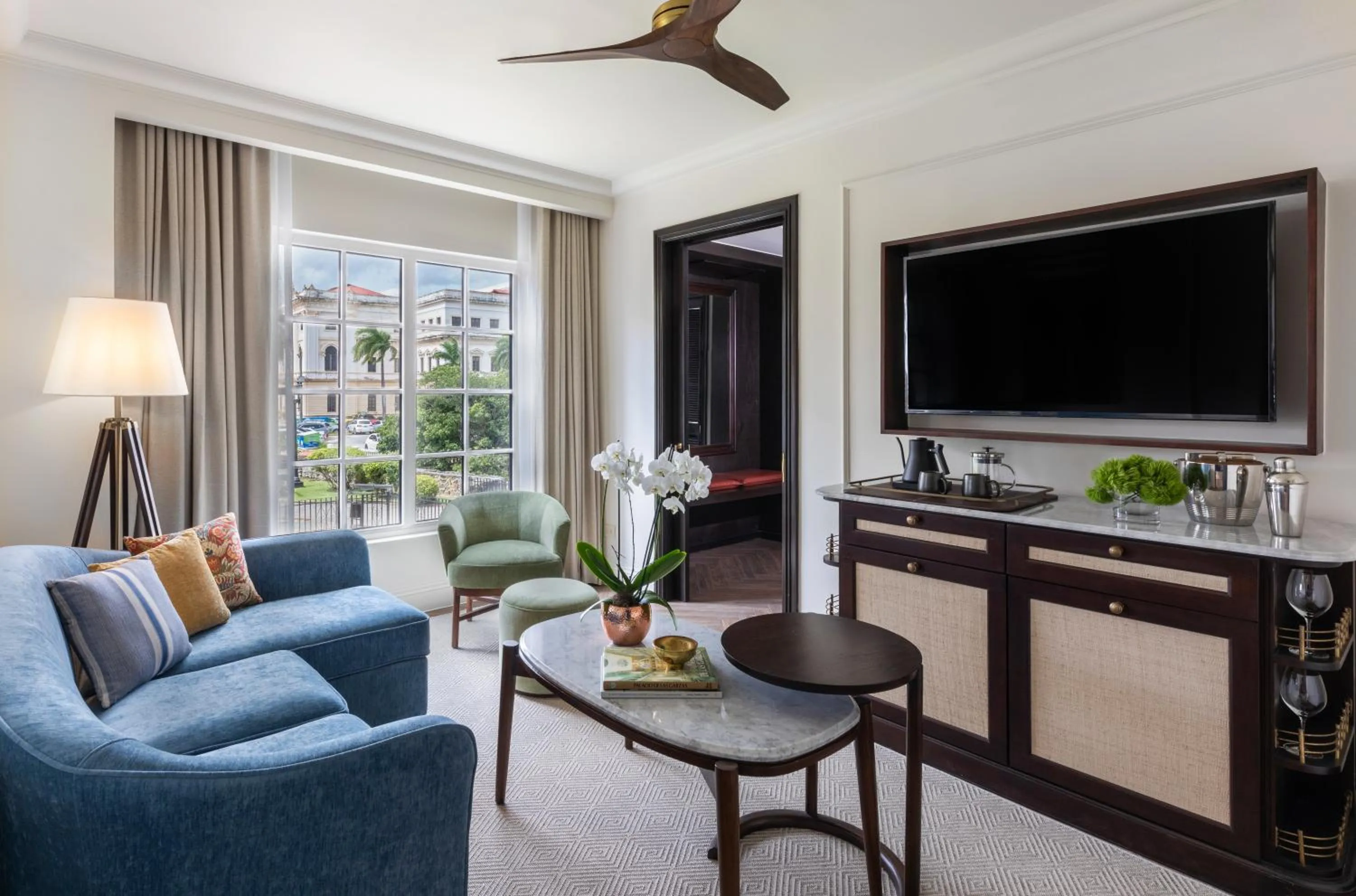 Seating area in Sofitel Legend Casco Viejo, Panama City