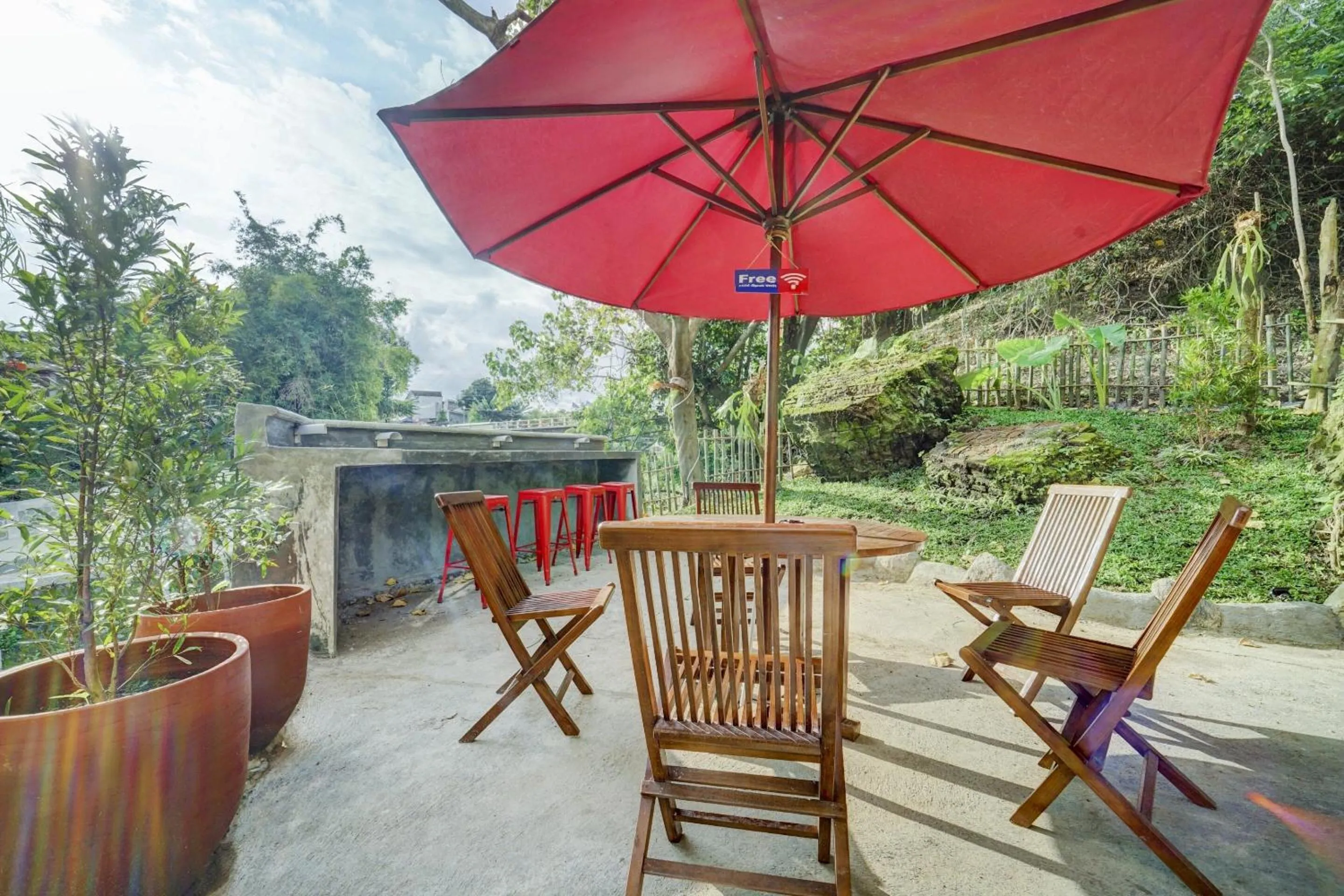 Lobby or reception in Hotel O River inn Malioboro