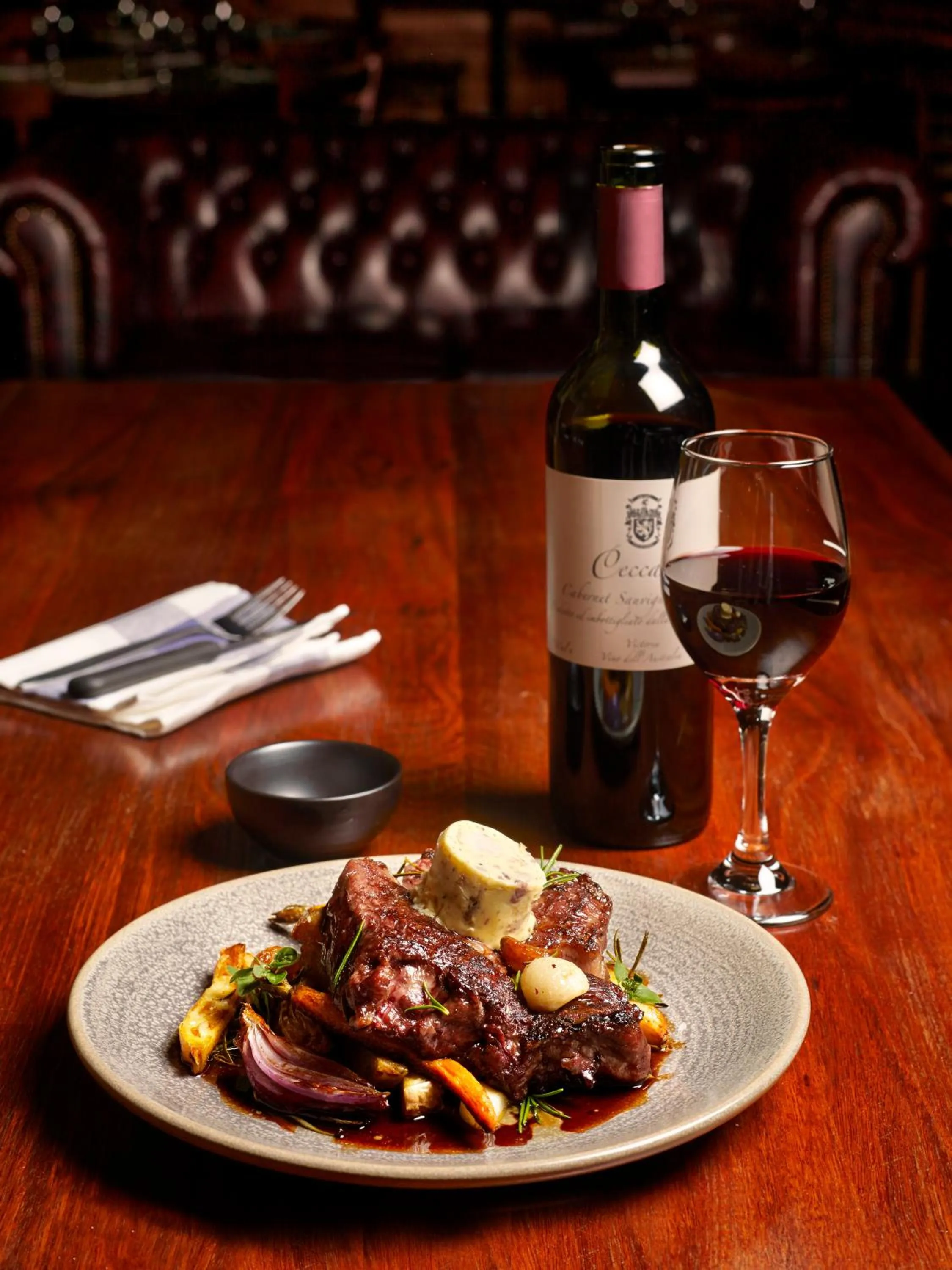 Food close-up in The Harrietville Snowline Hotel