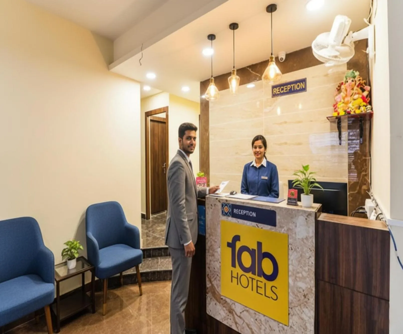 Lobby or reception in FabHotel Carnival - Nr Irony Market, Newtown