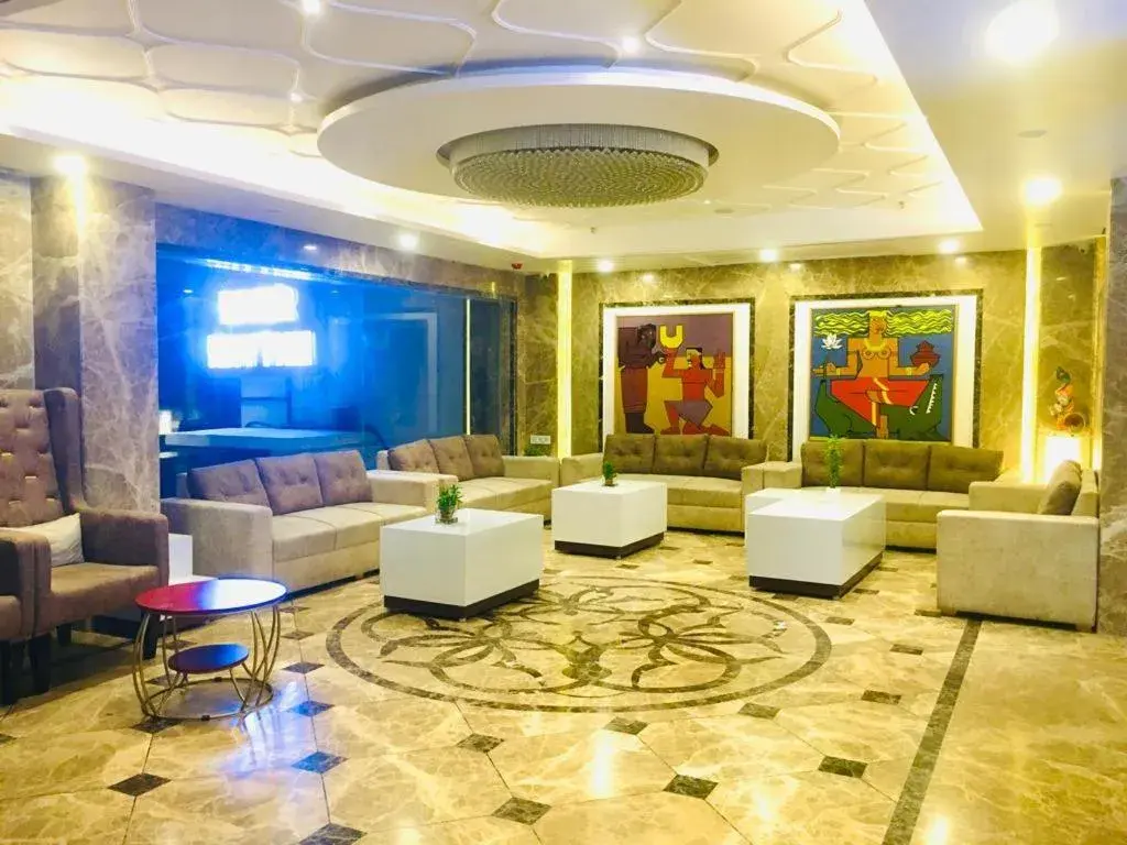 Lobby or reception in Hotel River Rhythm Assi Ghat Lobby or reception in Hotel River Rhythm Assi Ghat