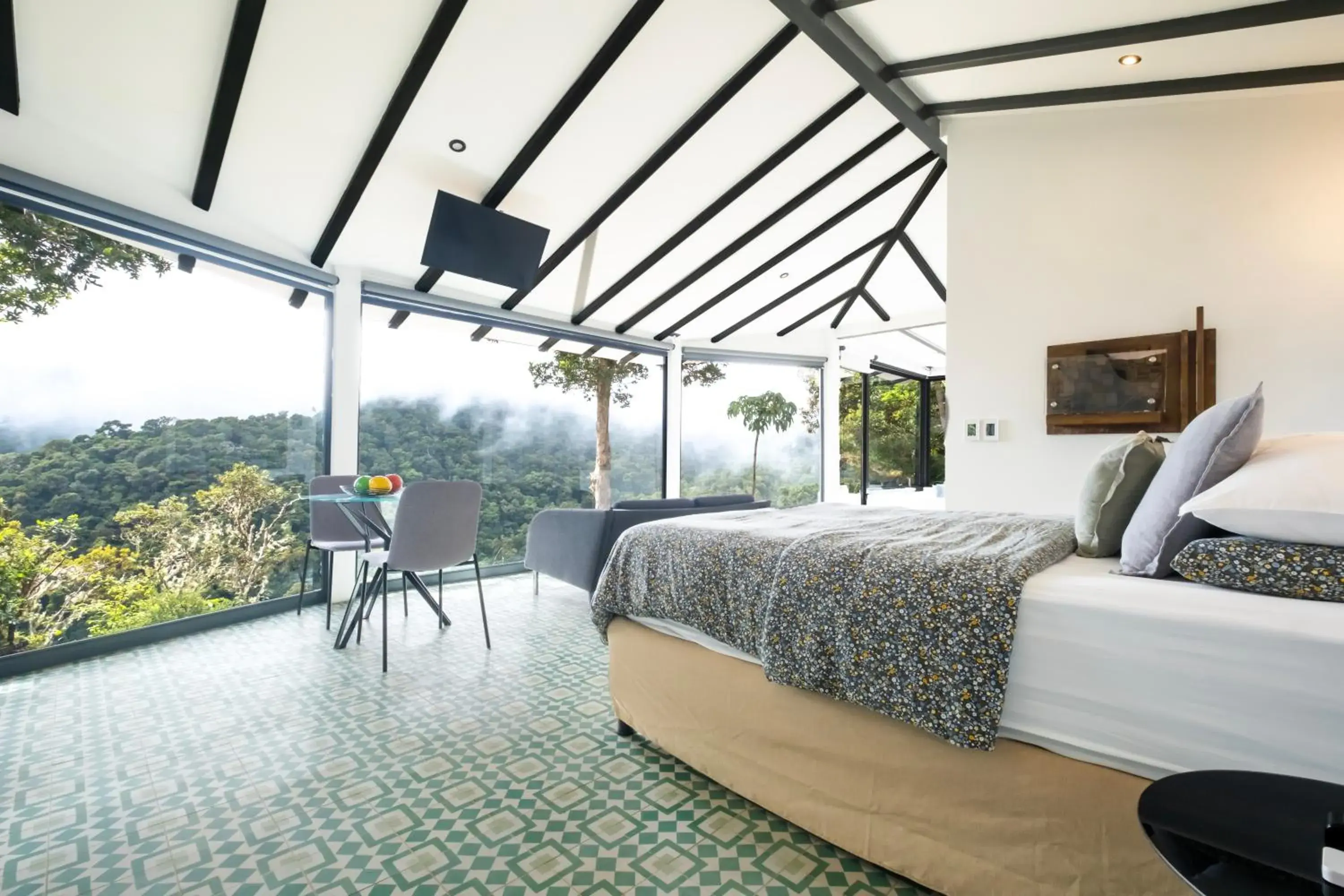 Bed in Dantica Cloud Forest Lodge Bed in Dantica Cloud Forest Lodge