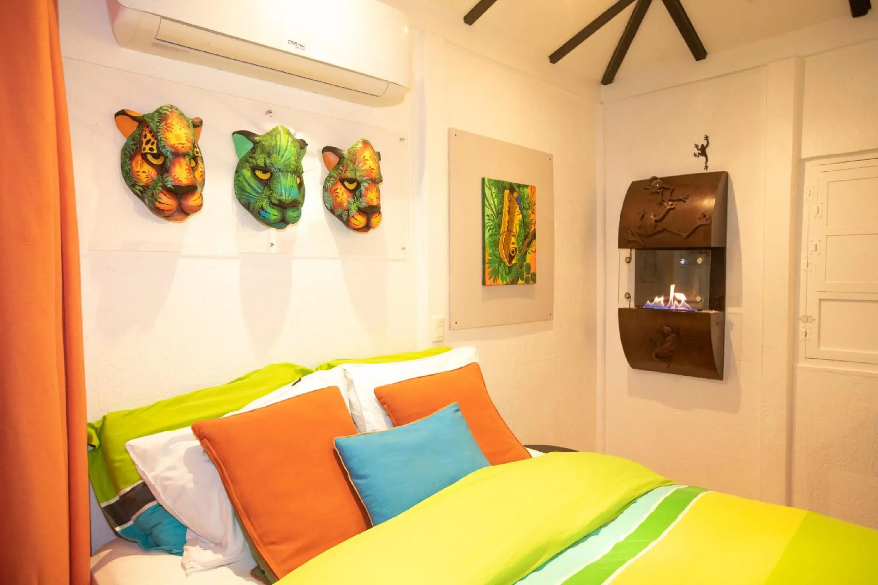 Bed in Dantica Cloud Forest Lodge Bed in Dantica Cloud Forest Lodge