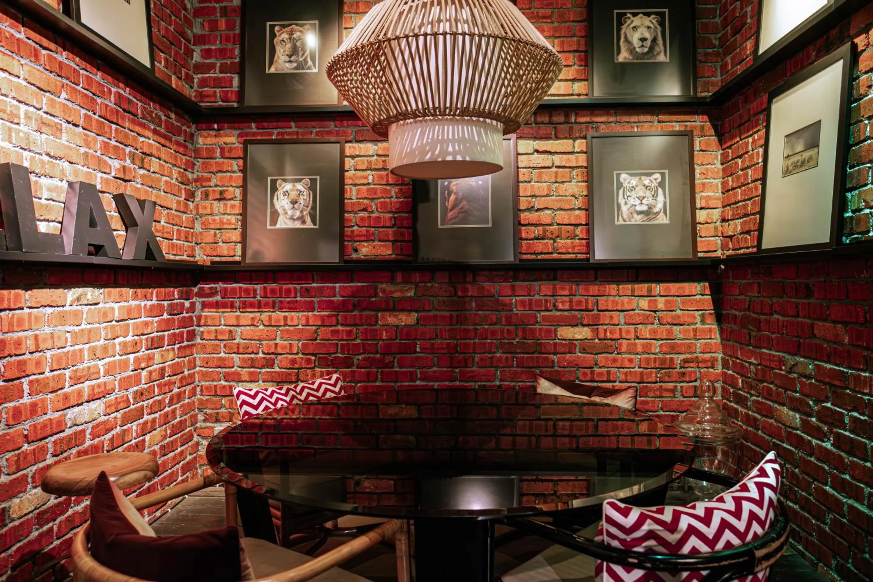 Seating area in M Boutique Hotel