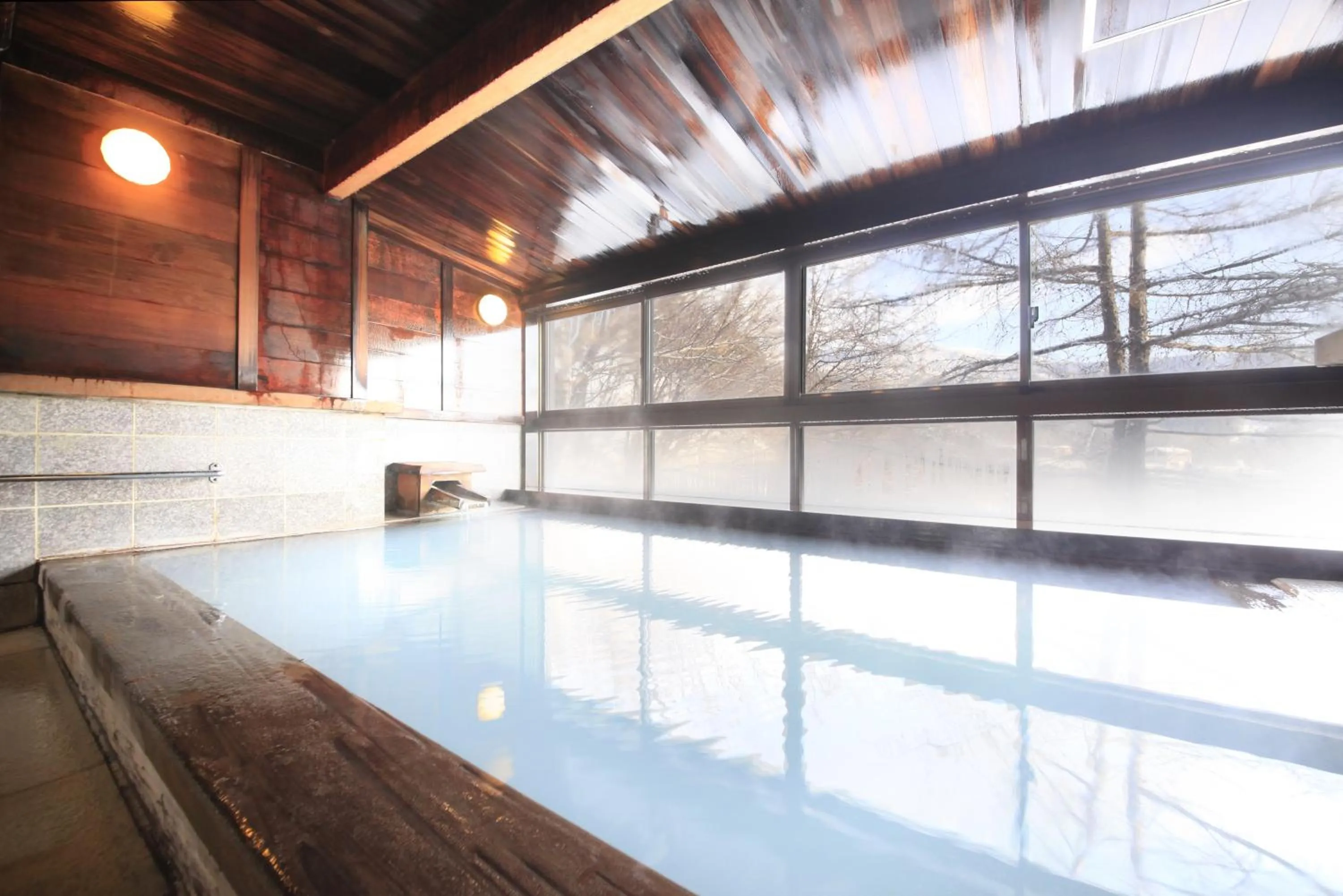 Hot Spring Bath in Zao Plaza Hotel