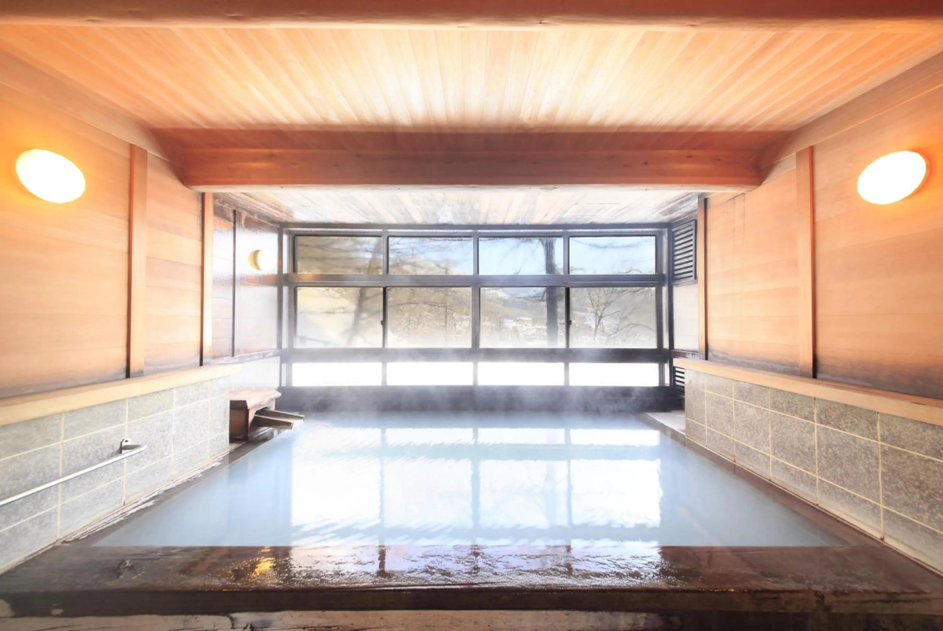 Hot Spring Bath in Zao Plaza Hotel