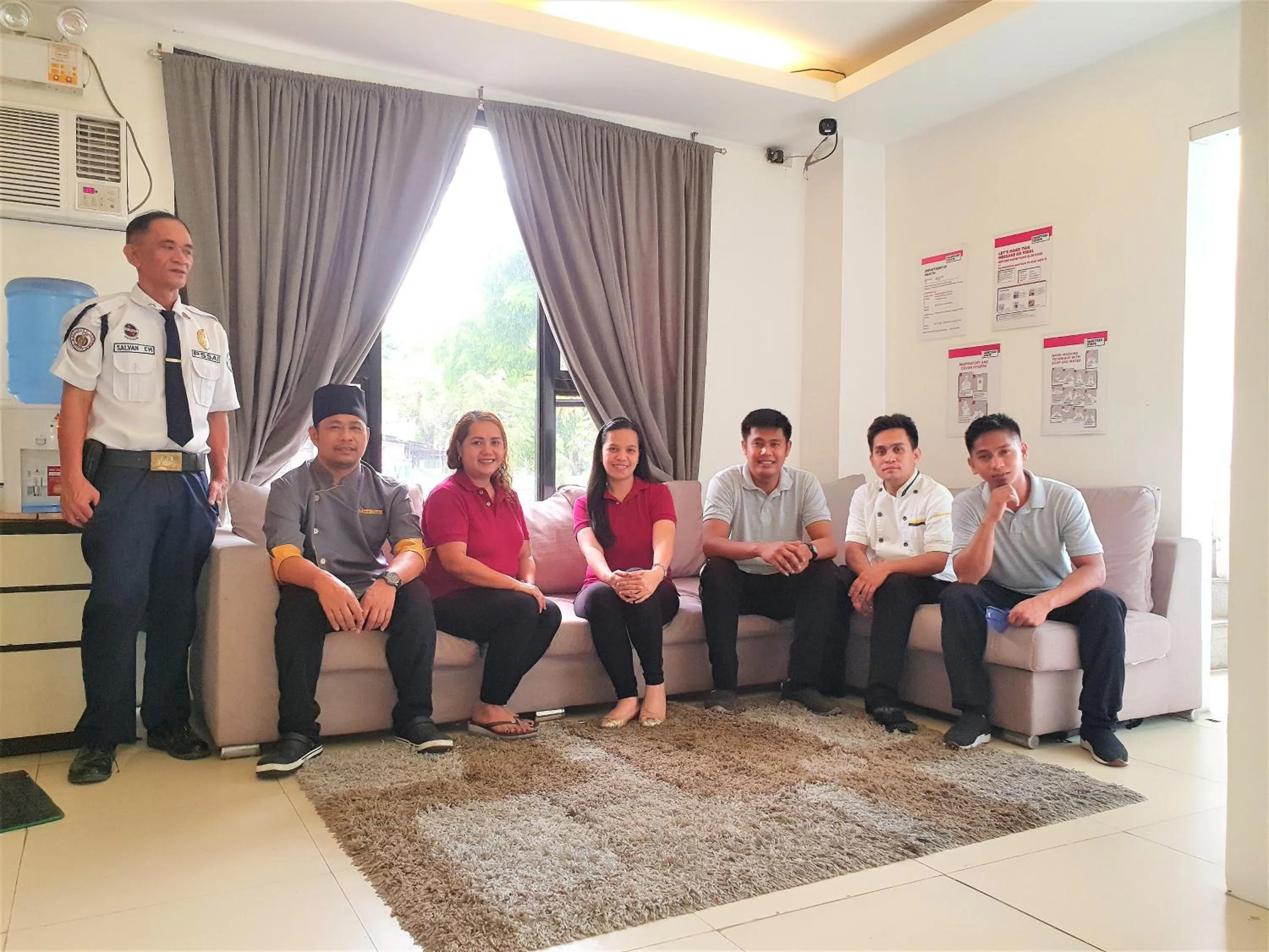 People in Spiral Suites Hotel