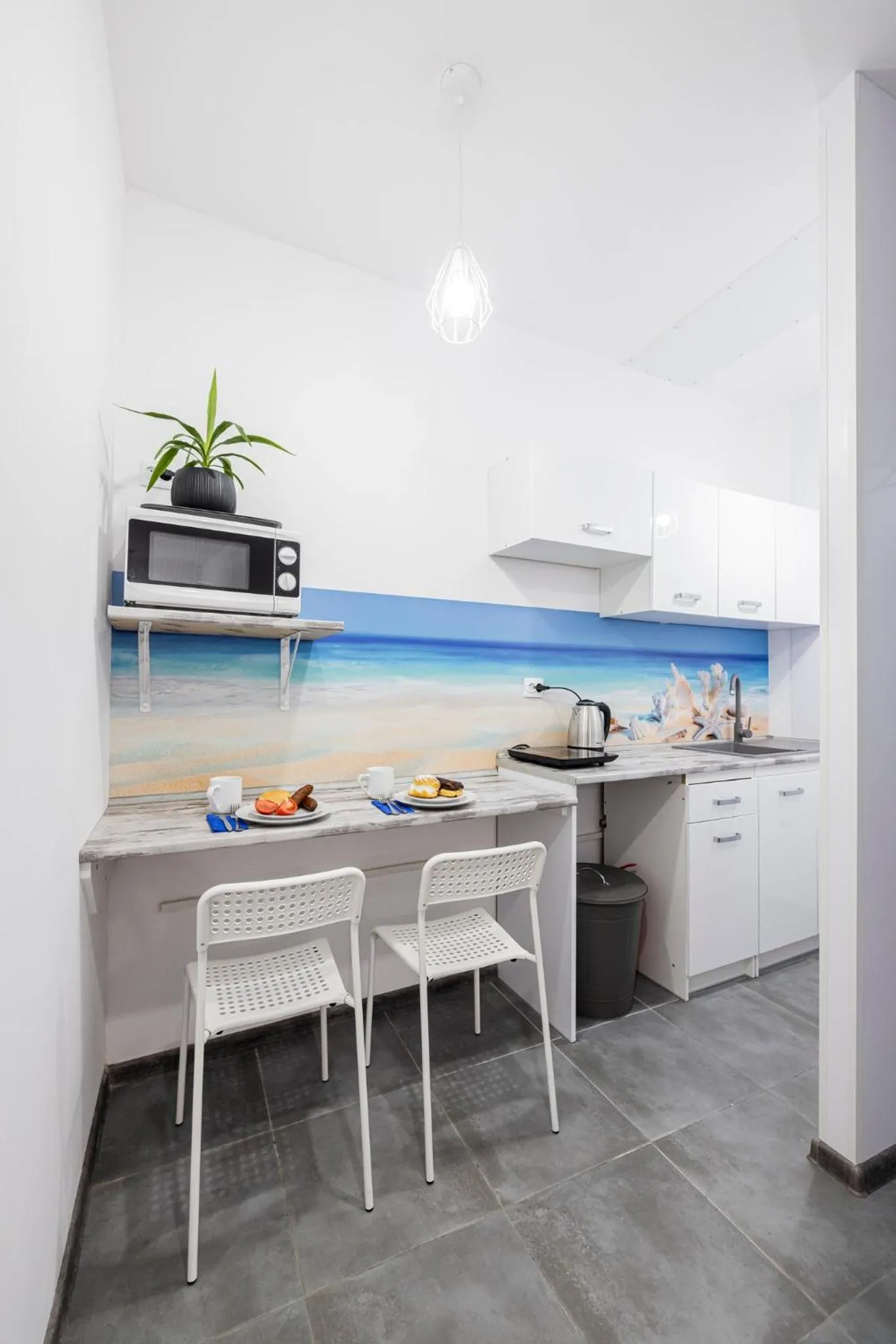 Communal kitchen in Pokoje przy Plaży Sopot
