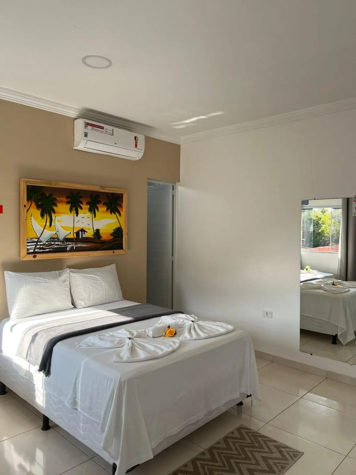 Bed in Pousada La Belle